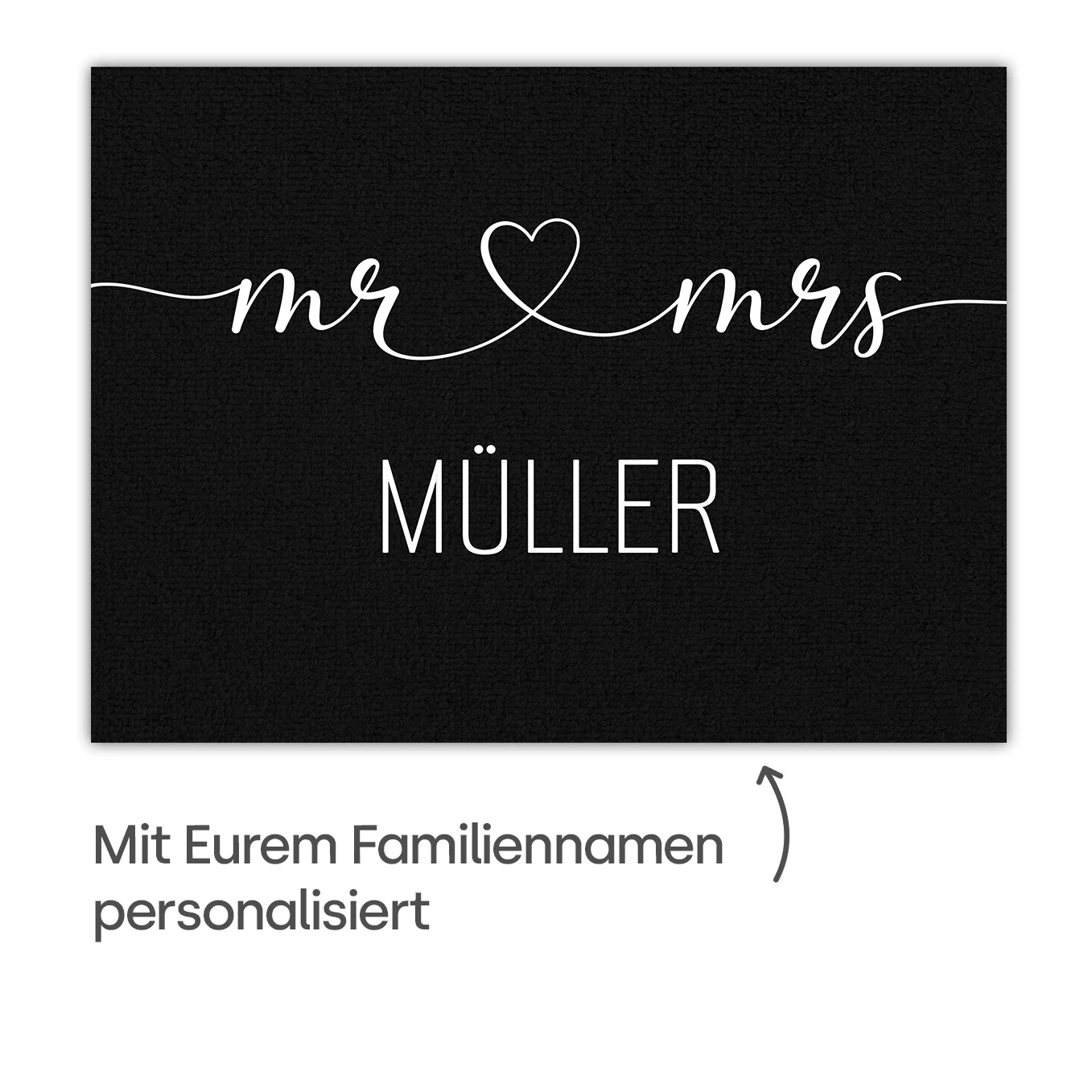 Paillasson personnalisé « M. et Mme » - Image 5