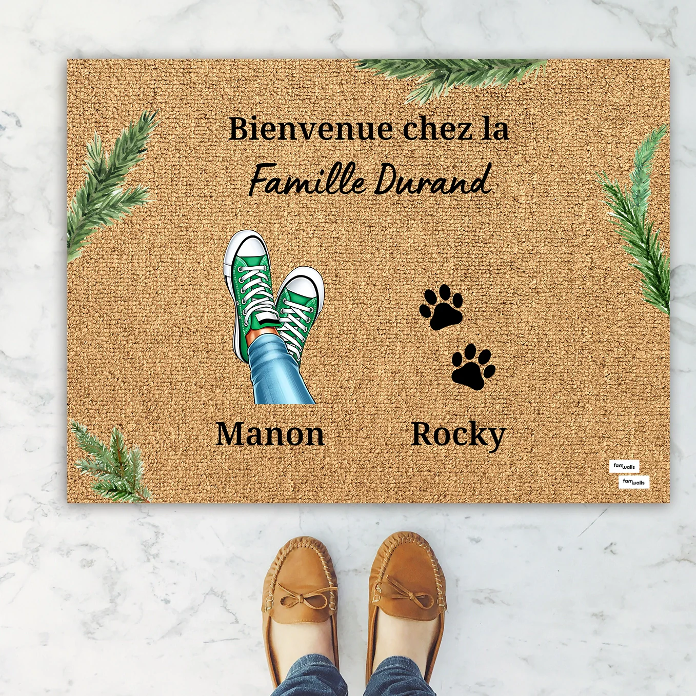 Paillasson personnalisé « Vos Baskets » – Noël - Image 13