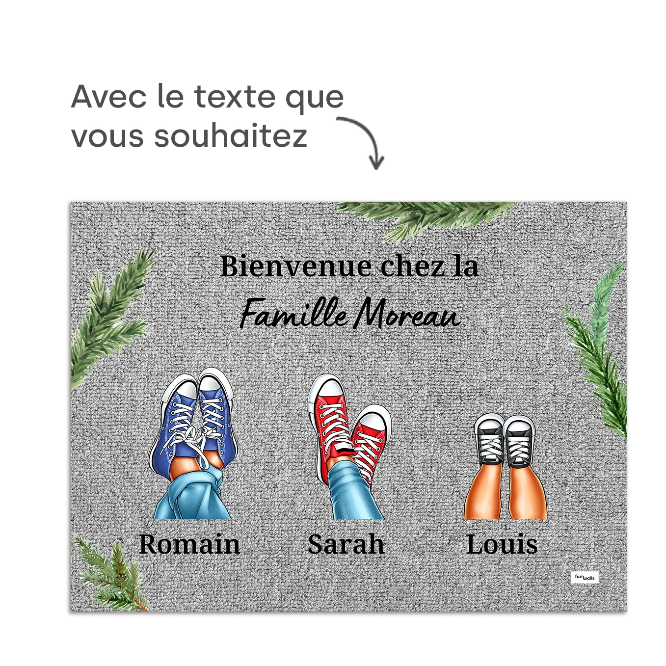 Paillasson personnalisé « Vos Baskets » – Noël - Image 15