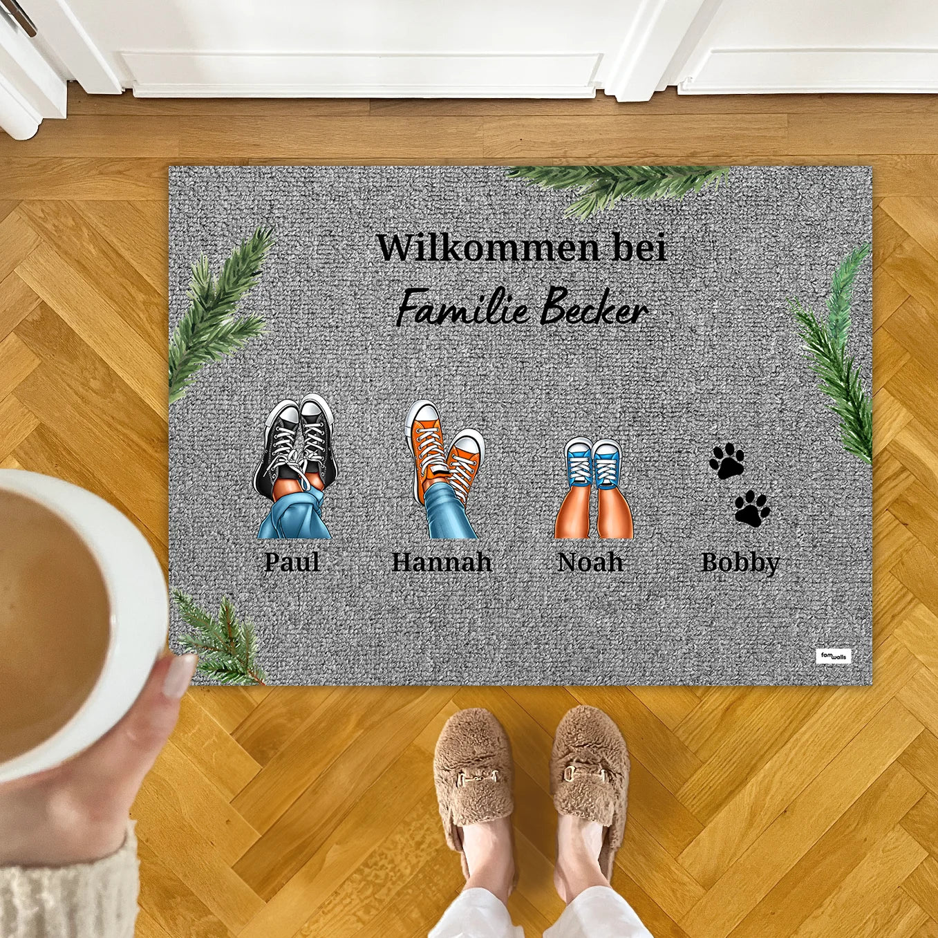 Paillasson personnalisé « Vos Baskets » – Noël - Image 2