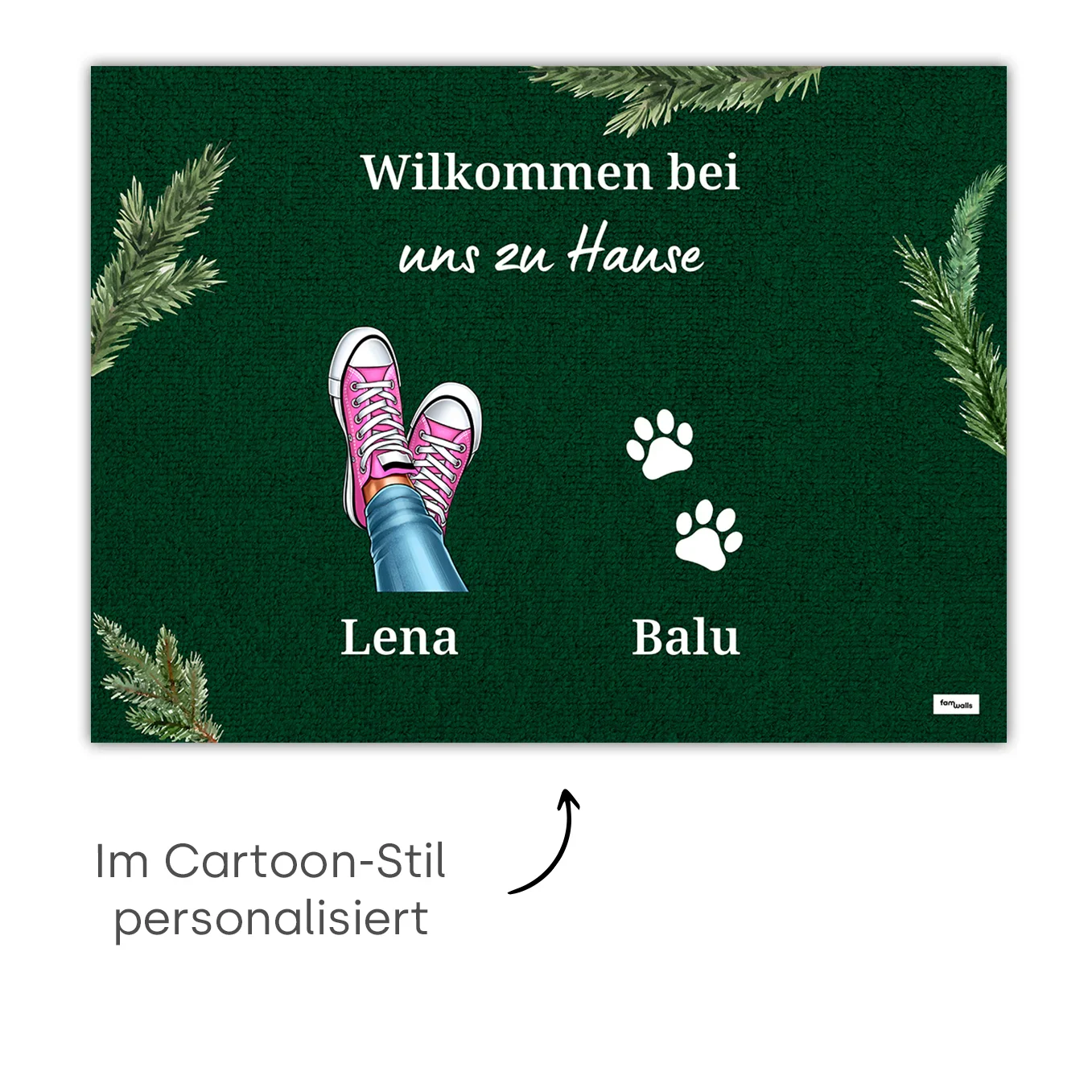 Paillasson personnalisé « Vos Baskets » – Noël - Image 6