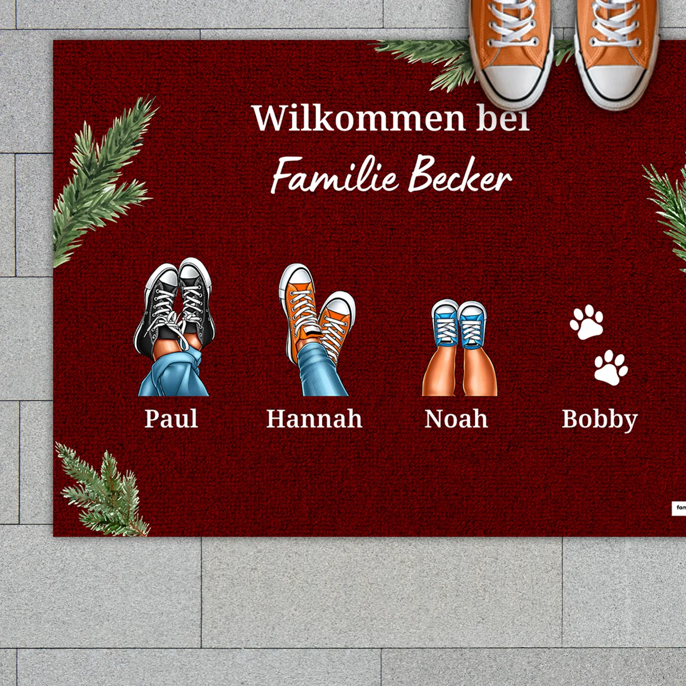 Paillasson personnalisé « Vos Baskets » – Noël - Image 8