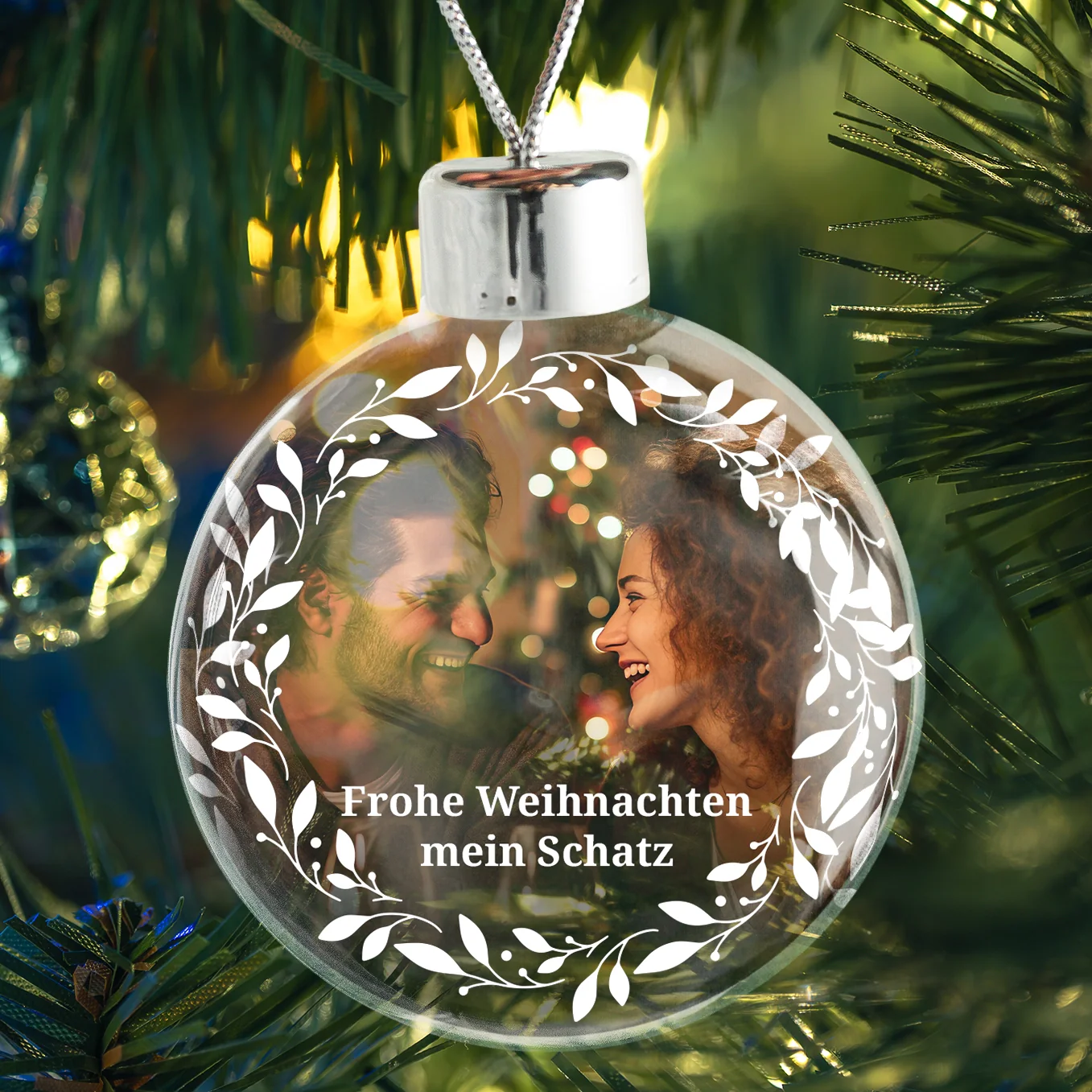 Boule de sapin de Noël personnalisée "Couronne" - Image 3