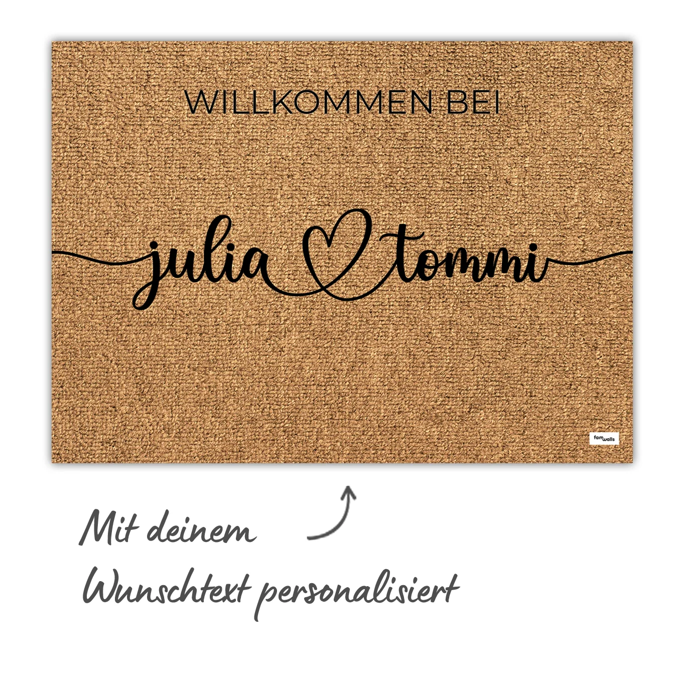 Paillasson personnalisé ''Vos noms'' - Image 3