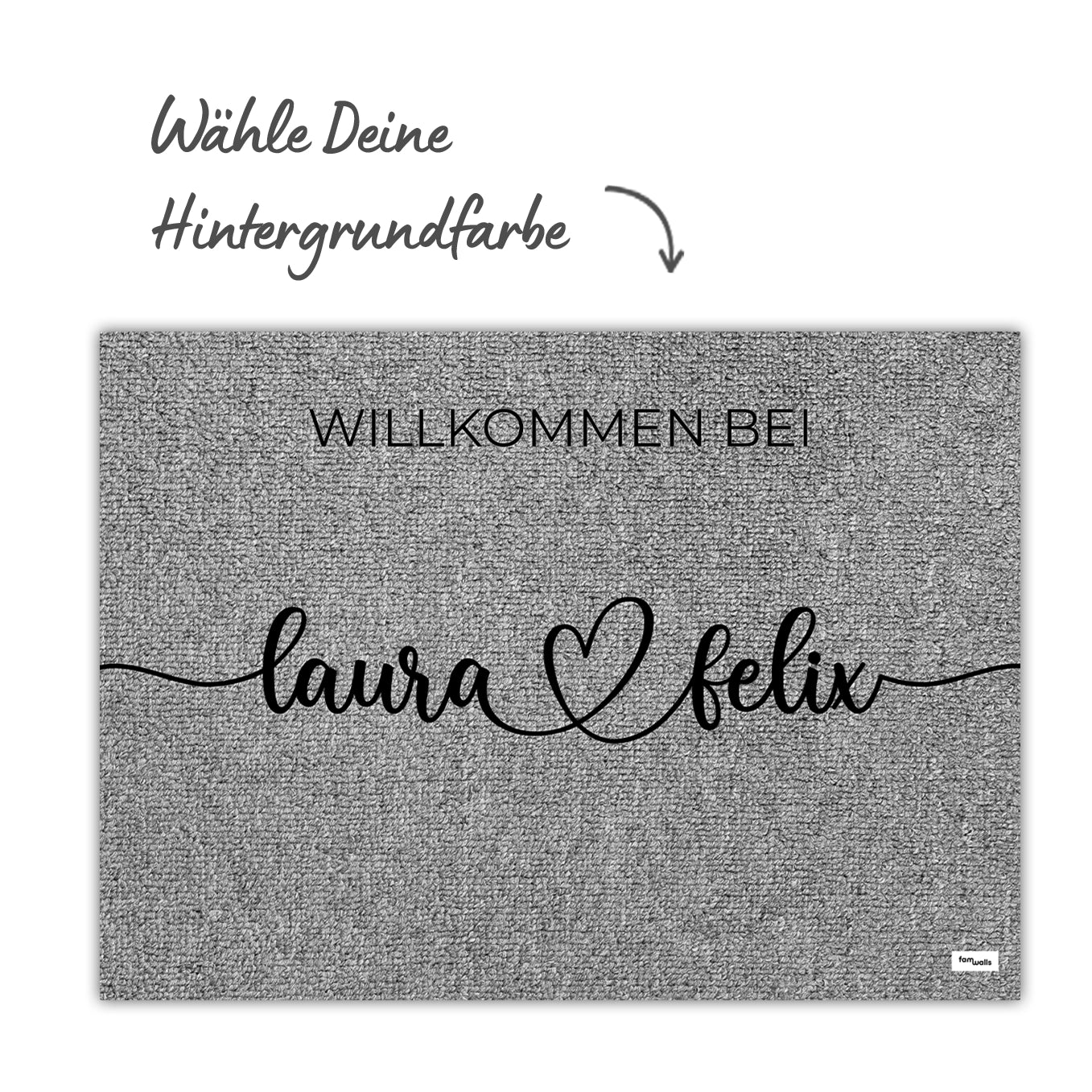 Paillasson personnalisé ''Vos noms'' - Image 5