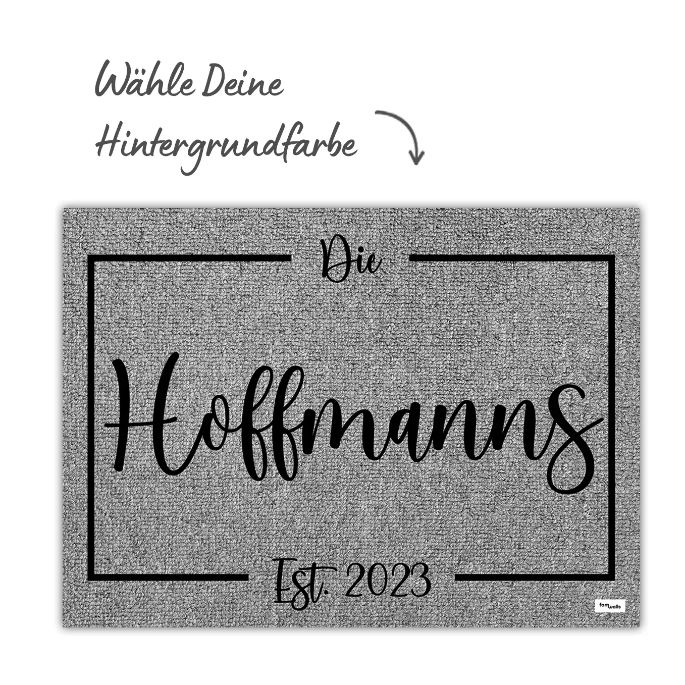 Personalisierte Fußmatte “Familienname” - Image 7