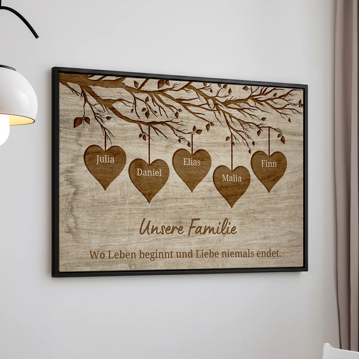Toile personnalisée "Notre Famille"