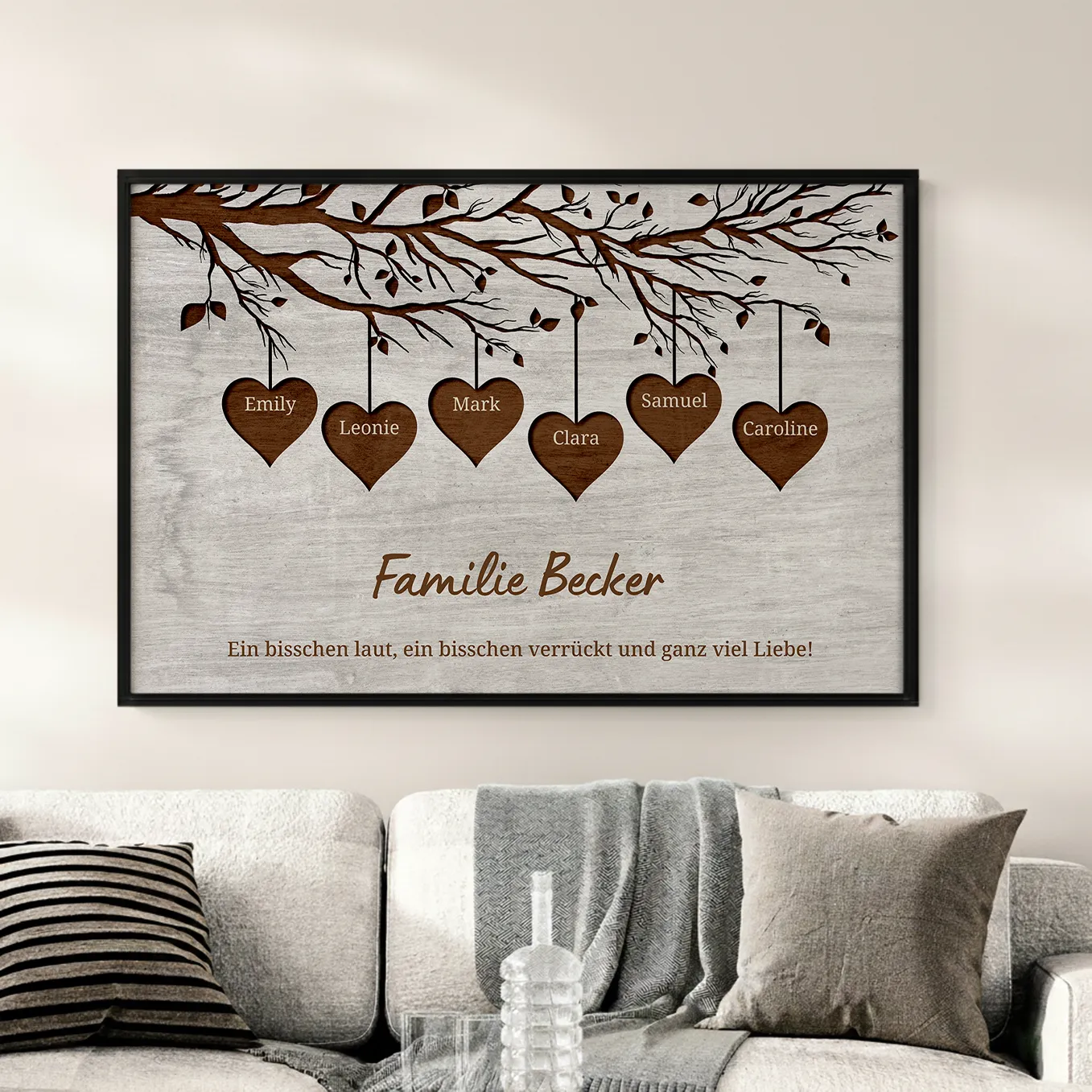 Toile personnalisée "Notre Famille" - Image 2