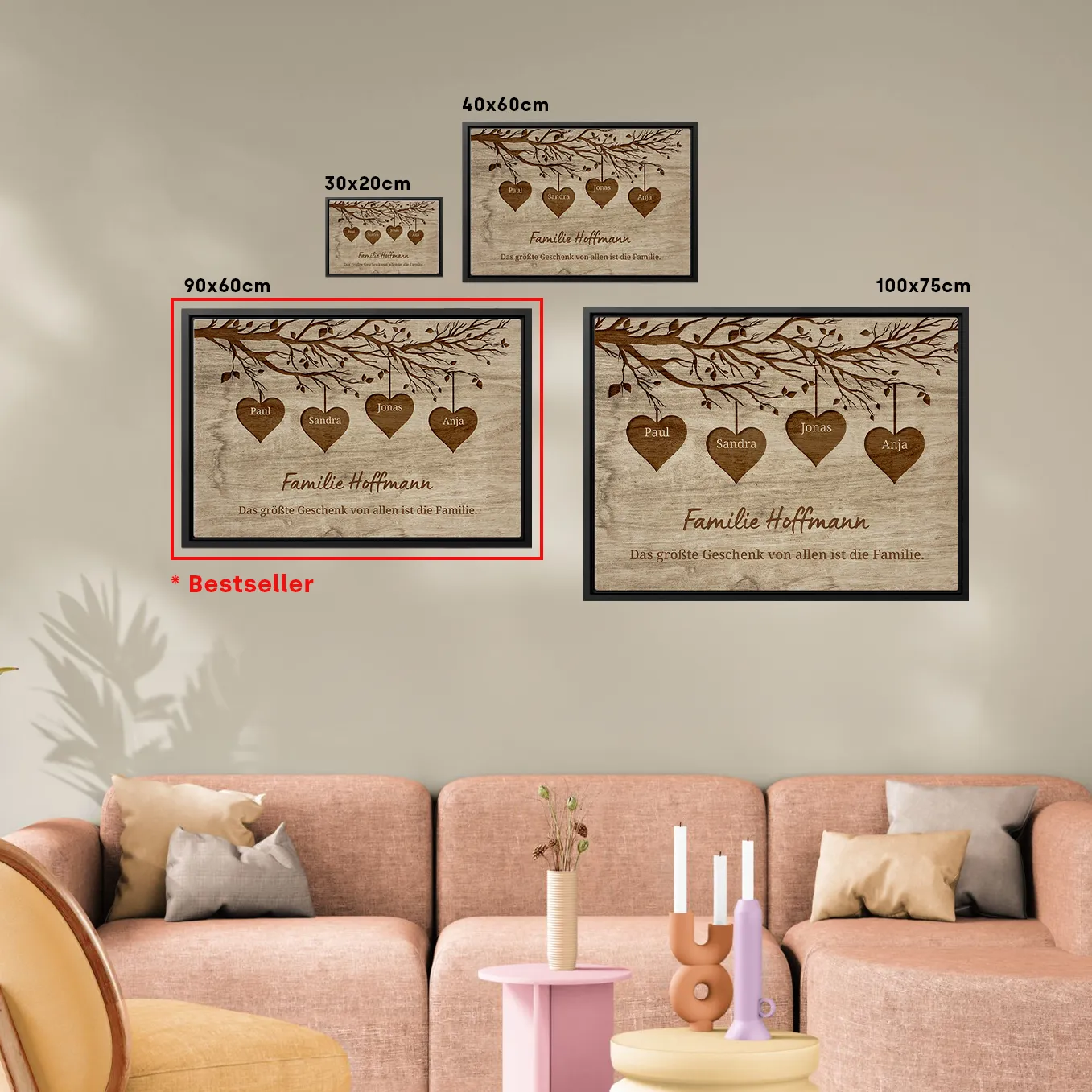 Toile personnalisée "Notre Famille" - Image 7