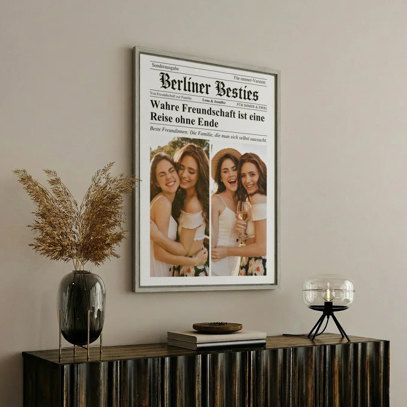 Personalisierte Magazin Leinwand "Besties Times" - Image 6