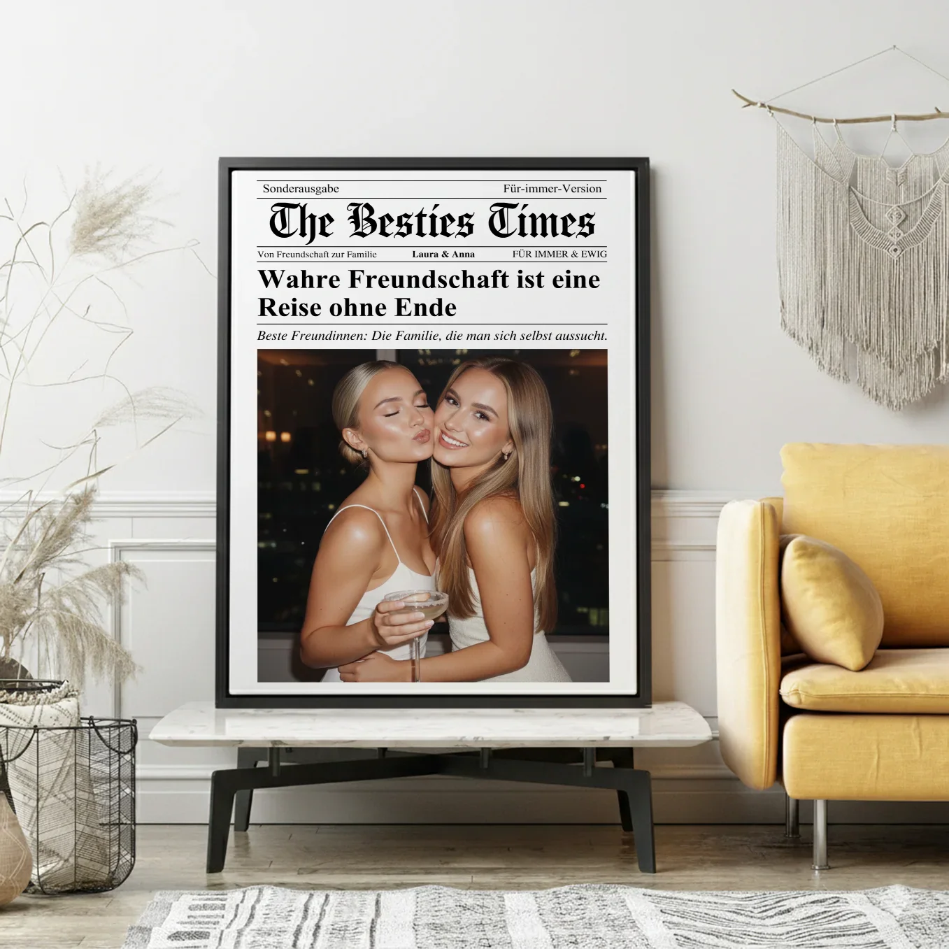 Personalisierte Magazin Leinwand "Besties Times" - Image 8