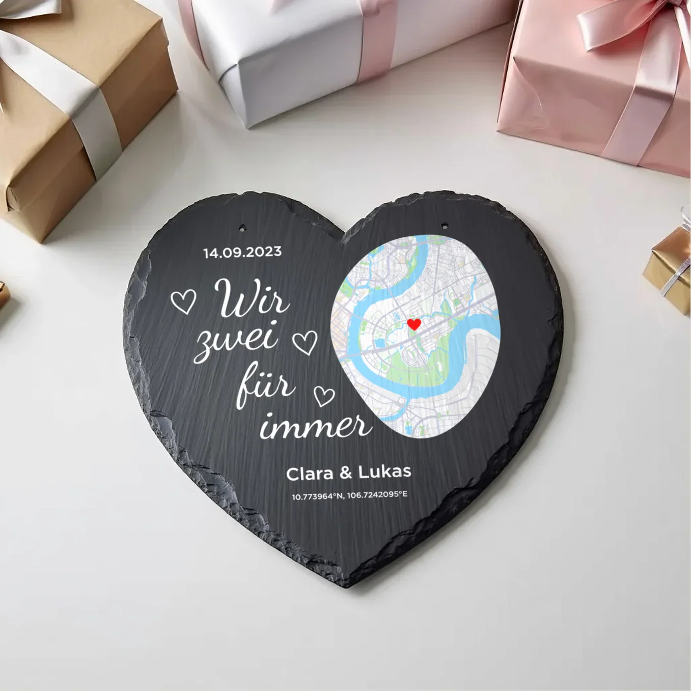 Personalisierte Schieferplatte "Wo alles begann" - Image 8