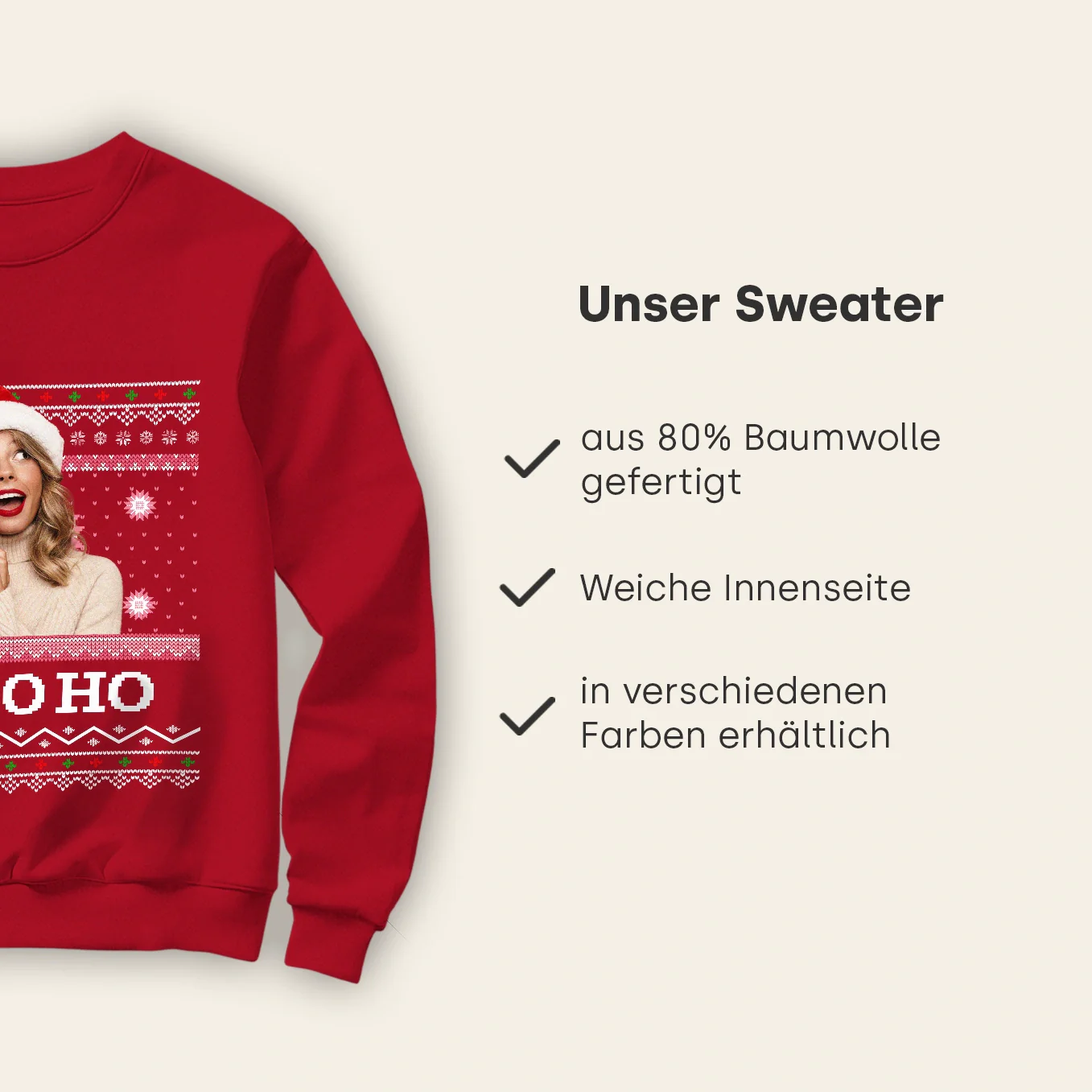 Pull de Noël personnalisé "Ho Ho Ho" - Image 10