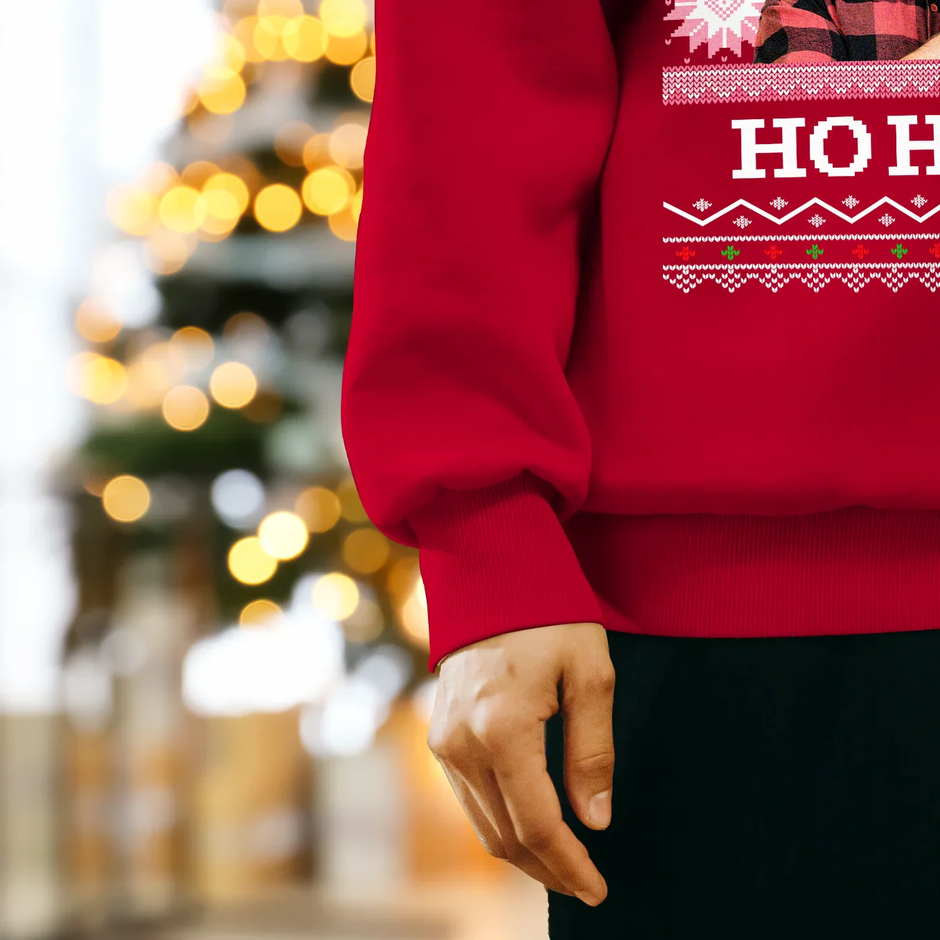 Pull de Noël personnalisé "Ho Ho Ho" - Image 4