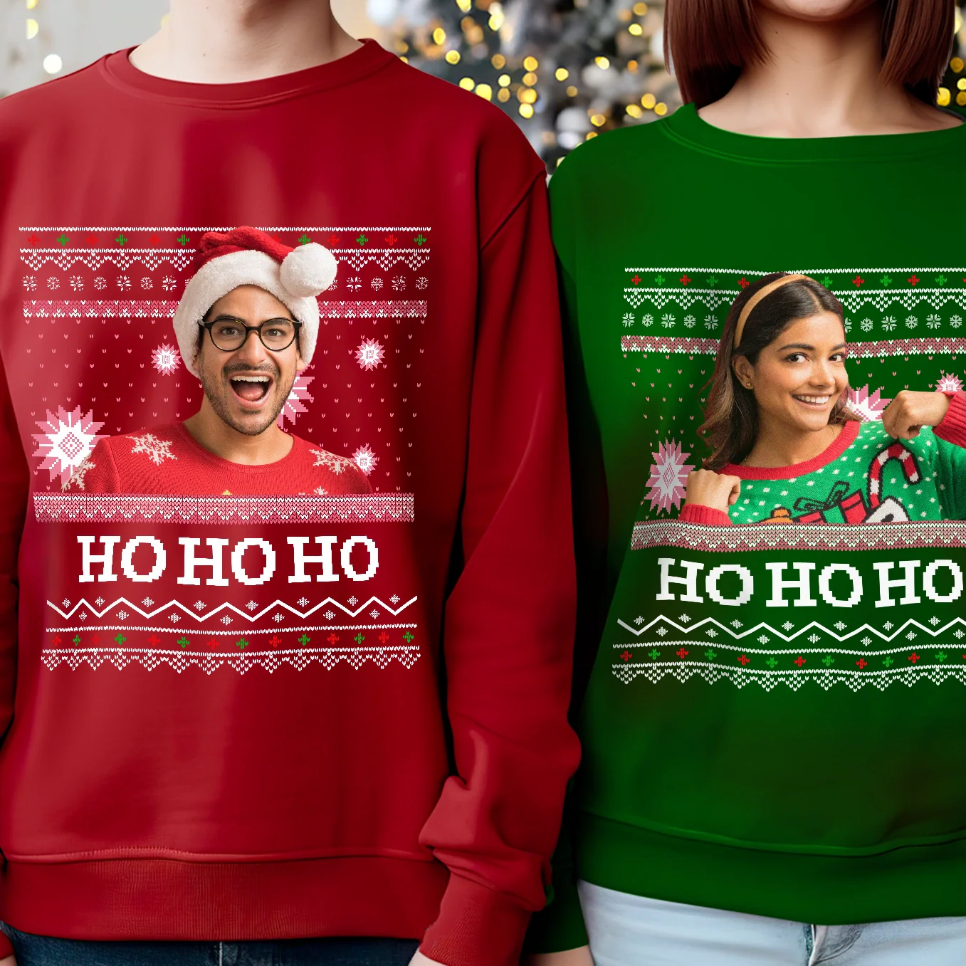 Pull de Noël personnalisé "Ho Ho Ho" - Image 5