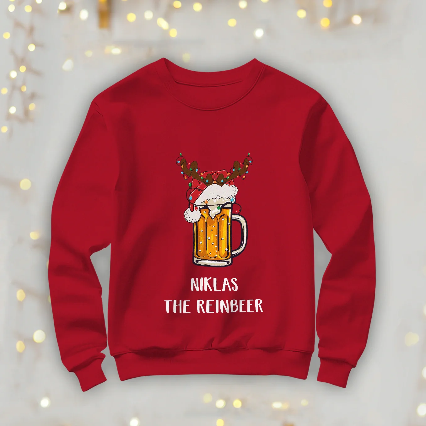 Pull de Noël personnalisé « Reinbeer »