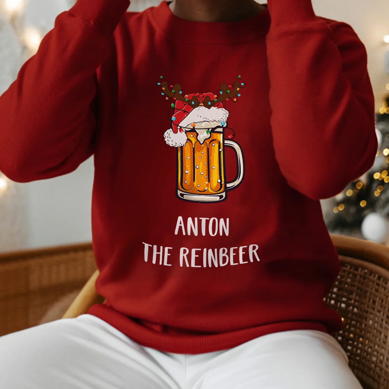 Pull de Noël personnalisé « Reinbeer » - Image 3