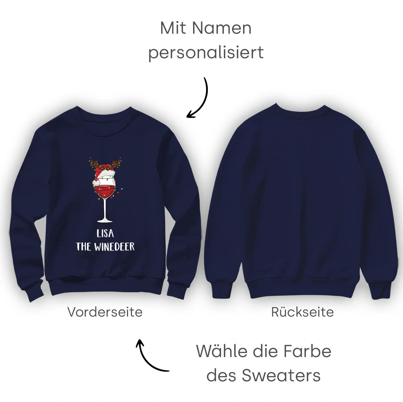 Pull de Noël personnalisé « Reinbeer » - Image 7
