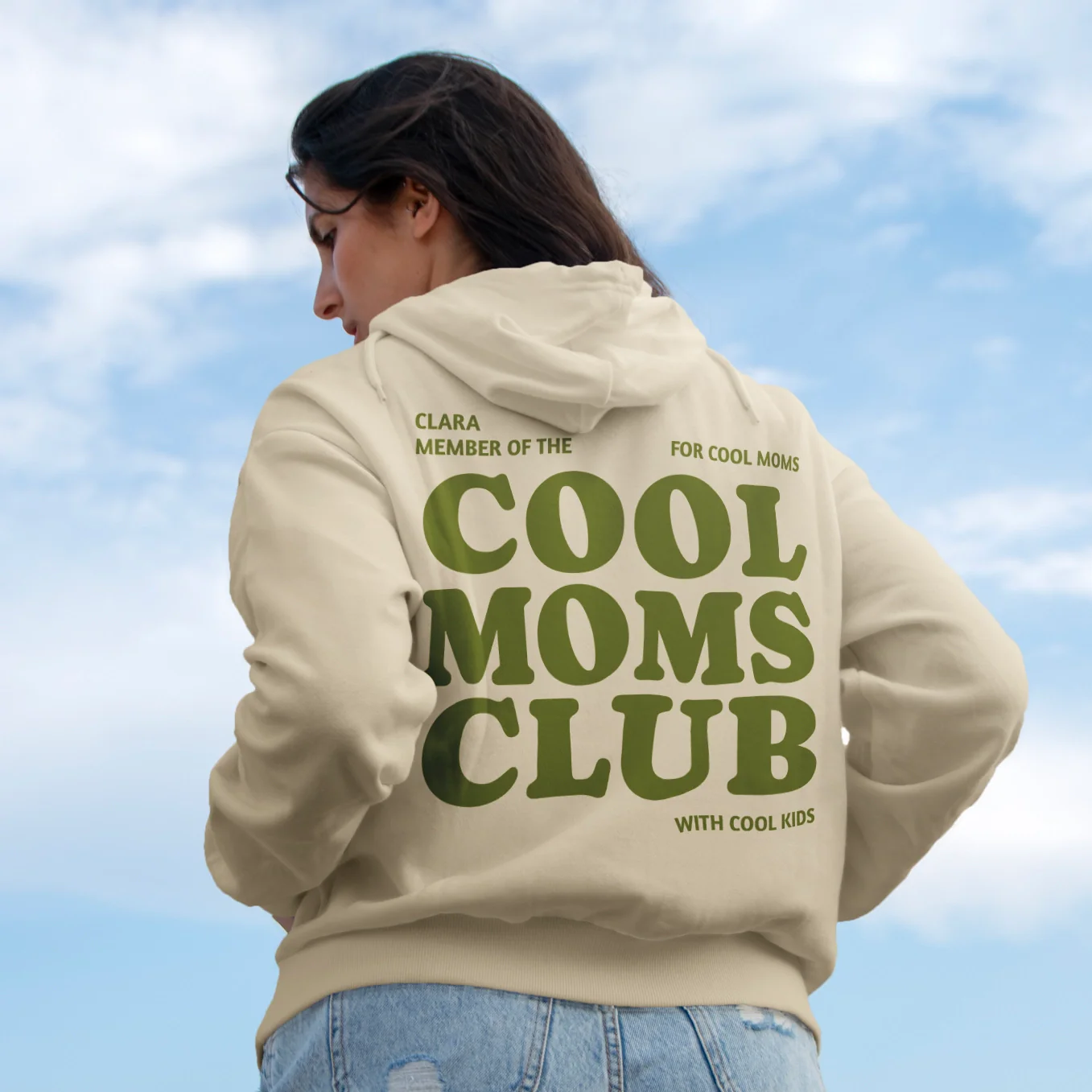 Personalisierter Hoodie "Cool Moms Club" - Image 3
