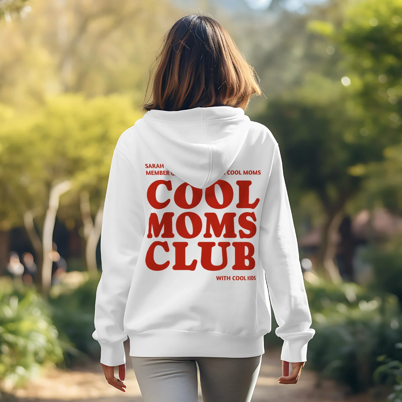 Personalisierter Hoodie "Cool Moms Club" - Image 4