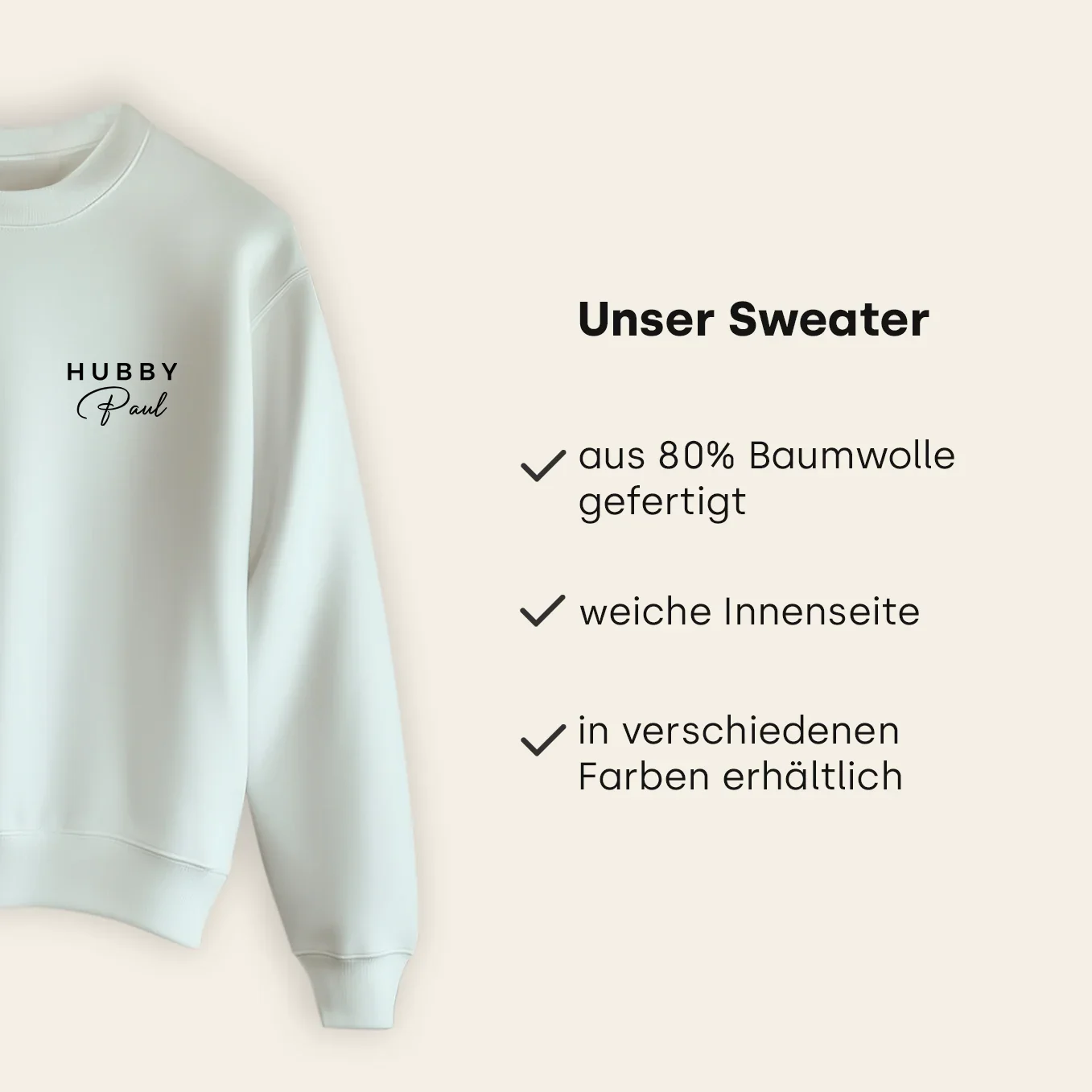 Pull look partenaire personnalisé « Hubby &amp; Wifey » - Image 4