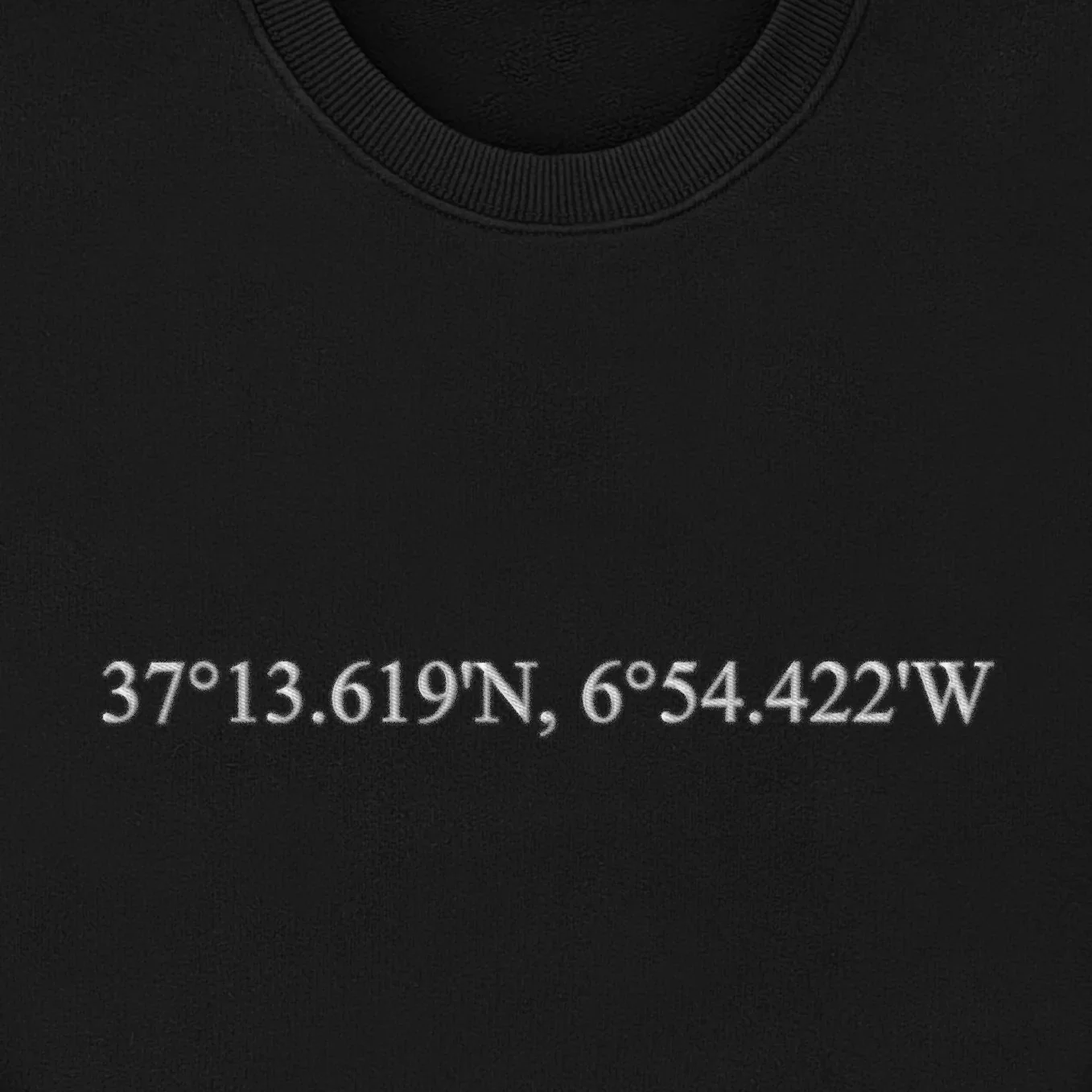 Personalisierter Sweater Bestickt "Koordinaten" - Image 13