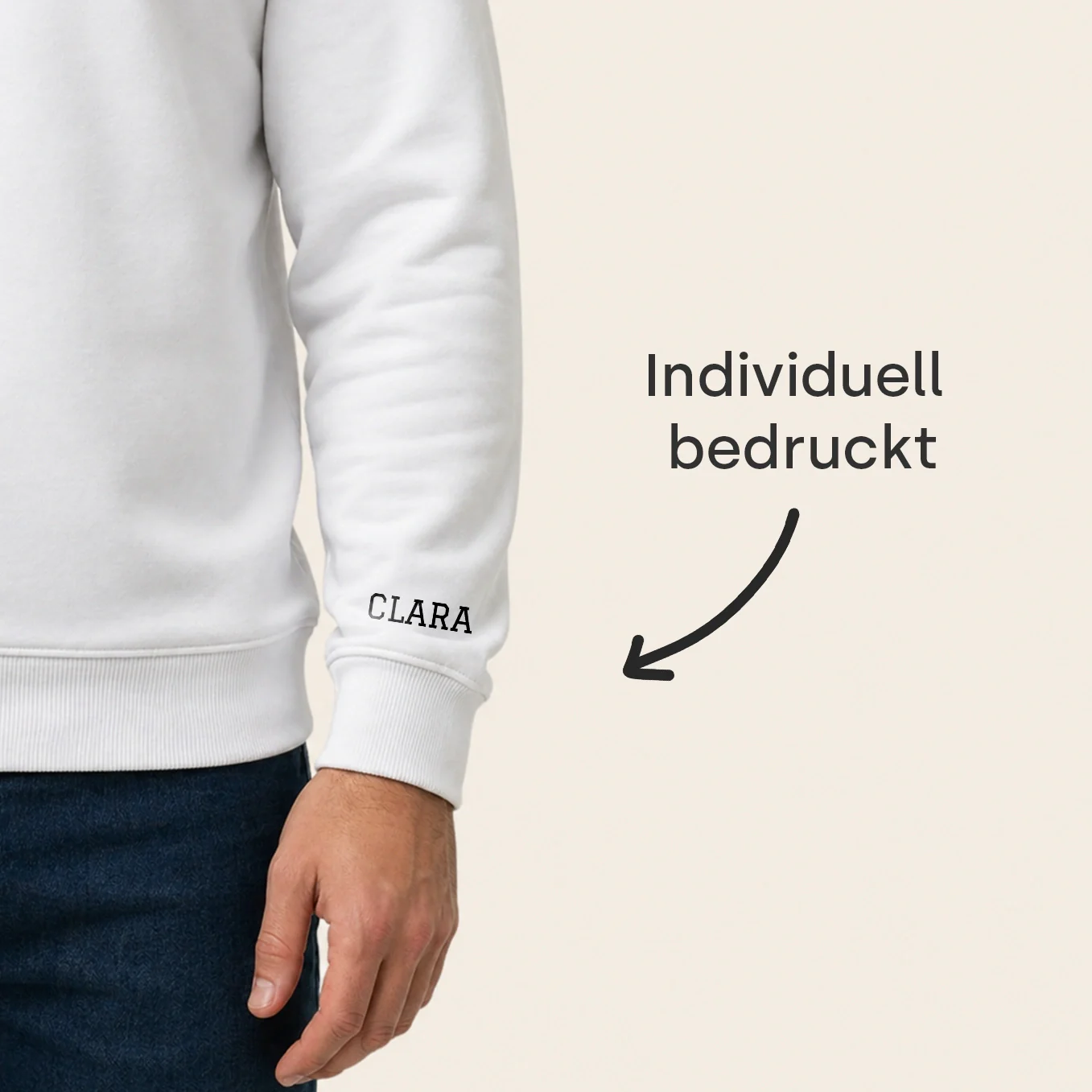 Personalisierter Sweater "Cool Dads Club" mit Ärmeldruck - Image 5