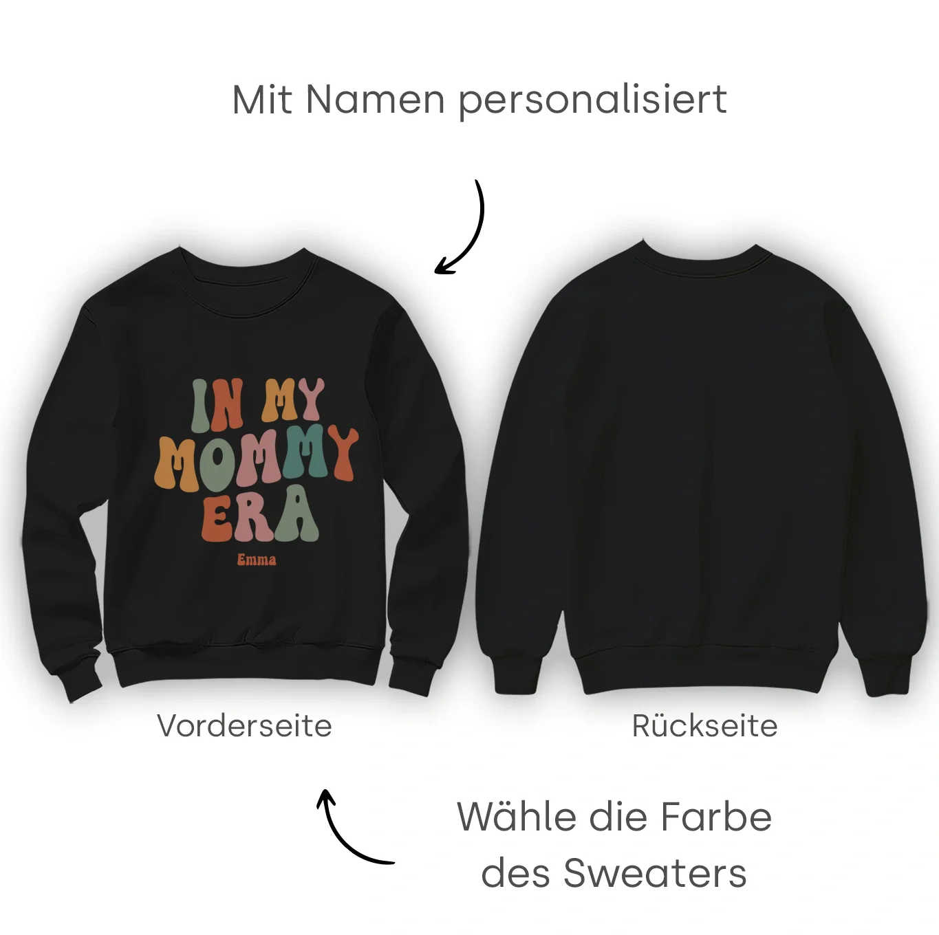 Personalisierter Sweater "In My Mommy Era" - Image 8