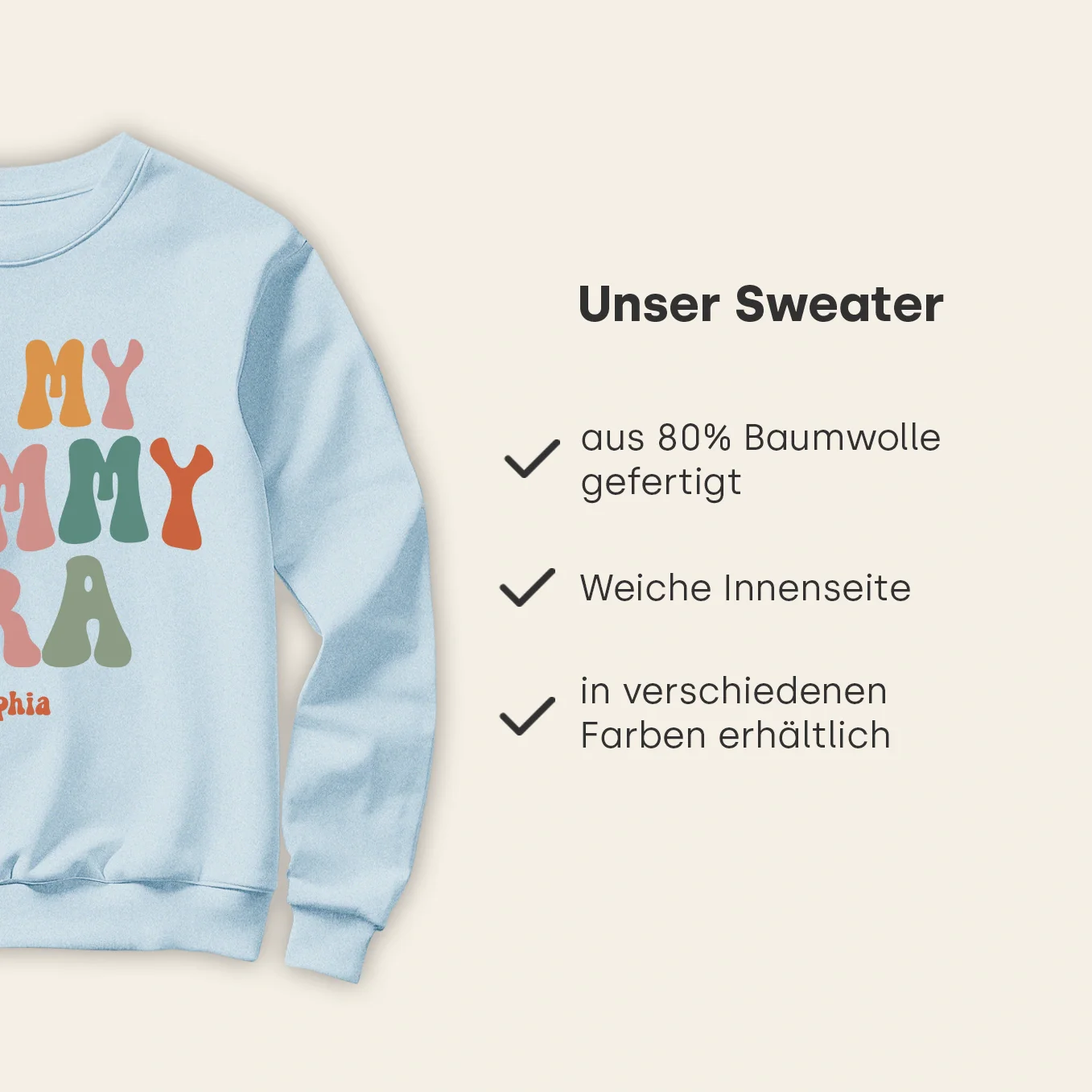 Personalisierter Sweater "In My Mommy Era" - Image 9