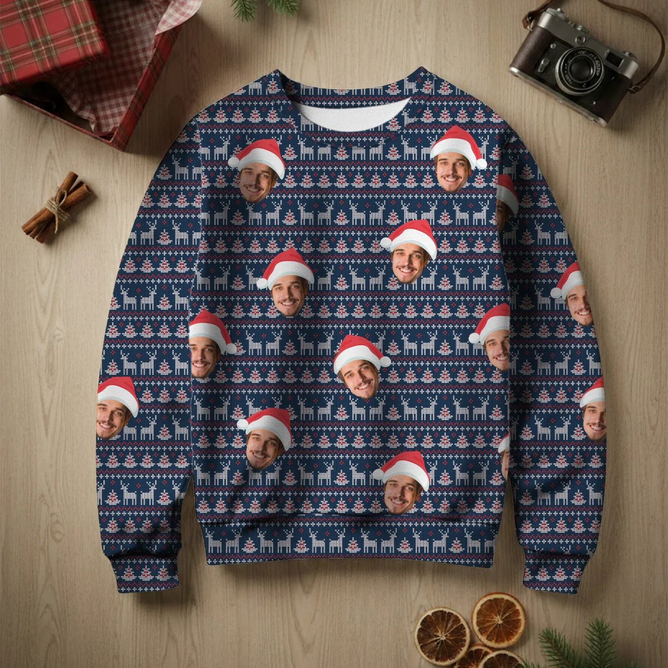 Pull de Noël moche personnalisé "Renne" - Image 2