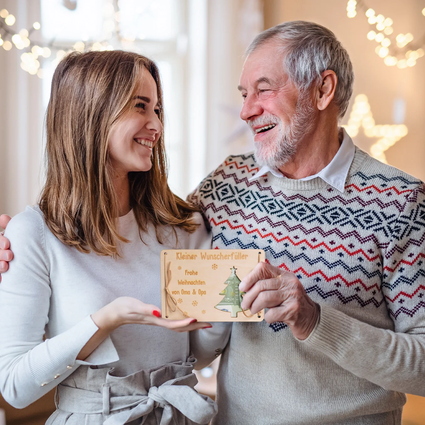 Carte en bois cadeau d'argent personnalisée « Wish Fulfiller » - Image 3