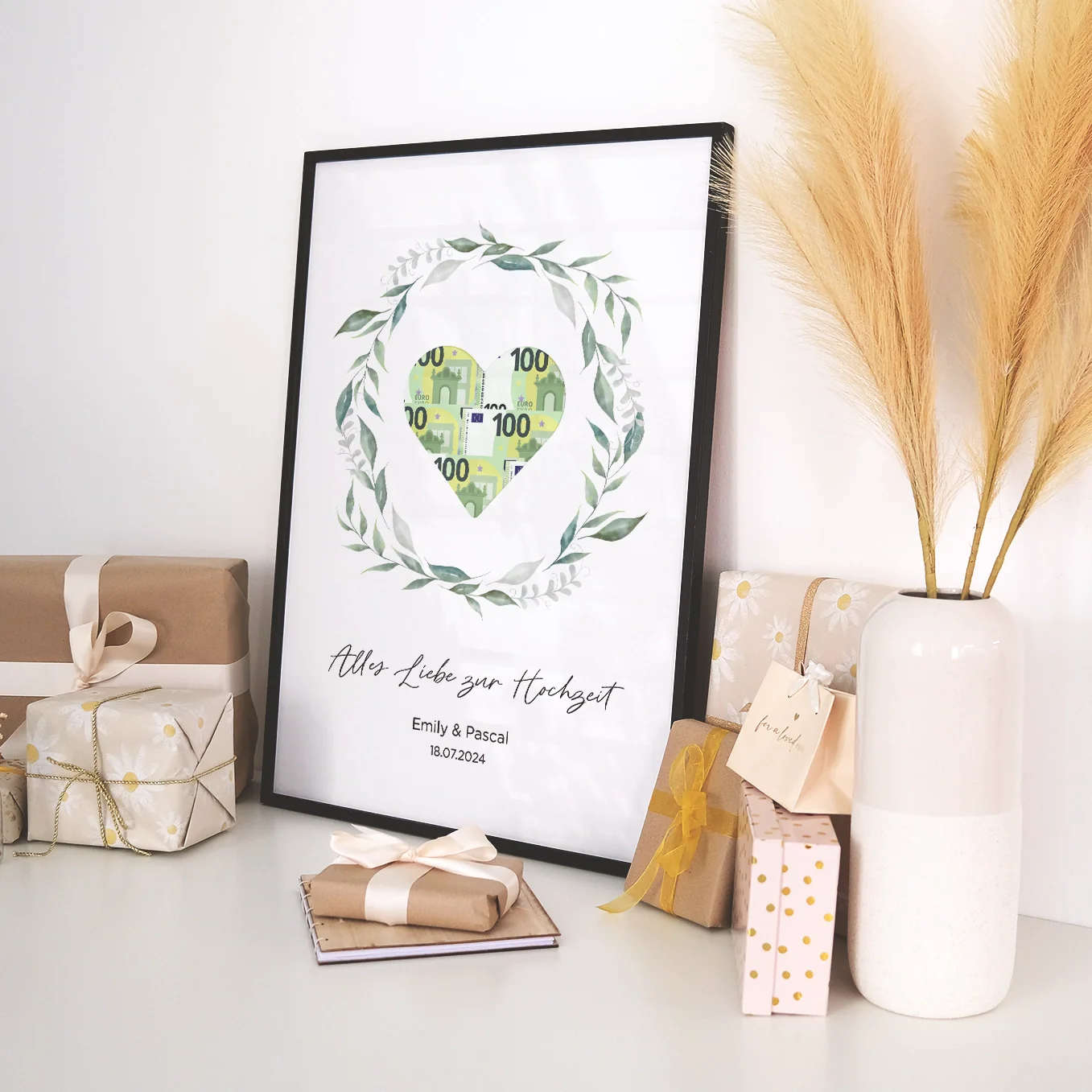 Cadeau de mariage personnalisé en espèces « Couronne » - Image 5