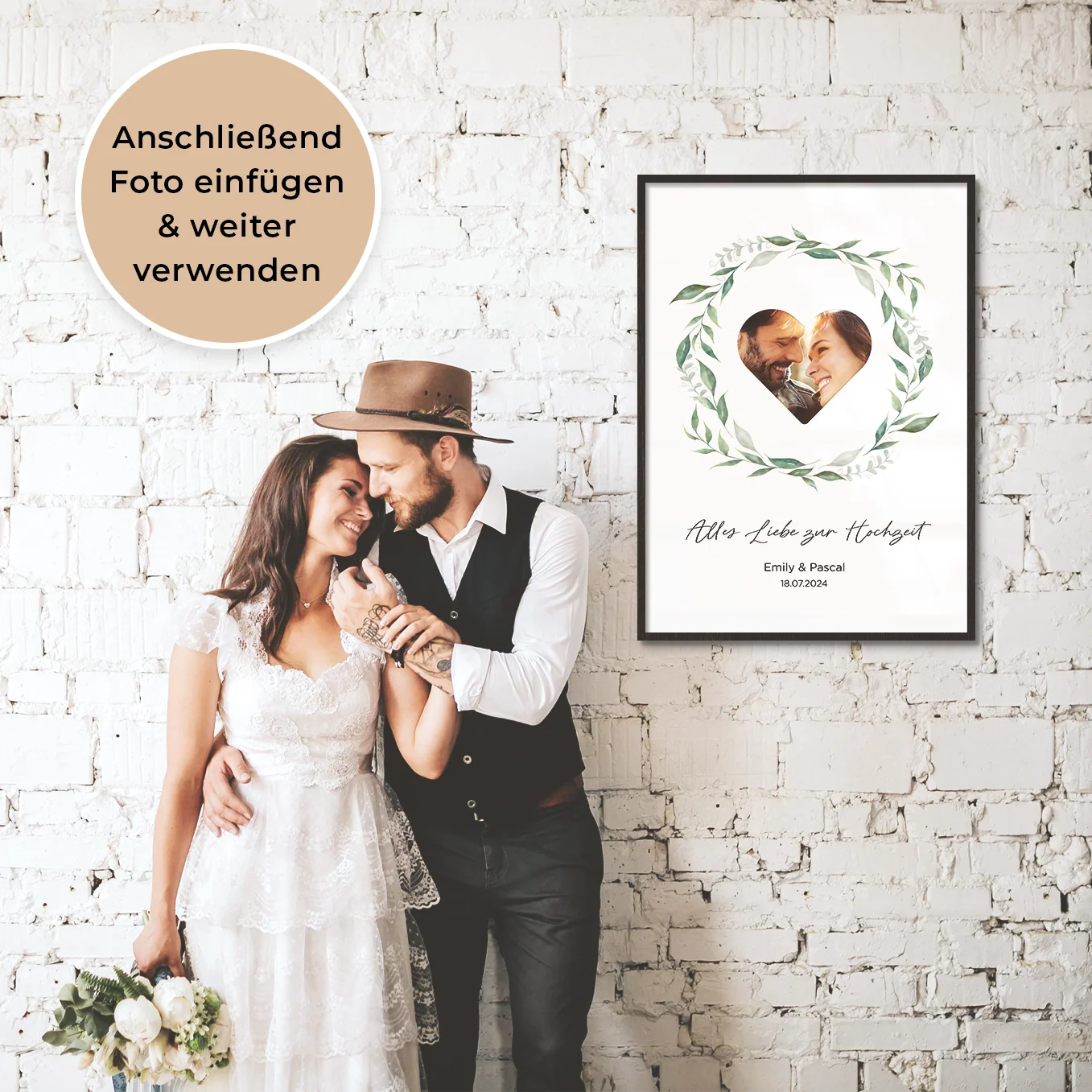 Cadeau de mariage personnalisé en espèces « Couronne » - Image 8