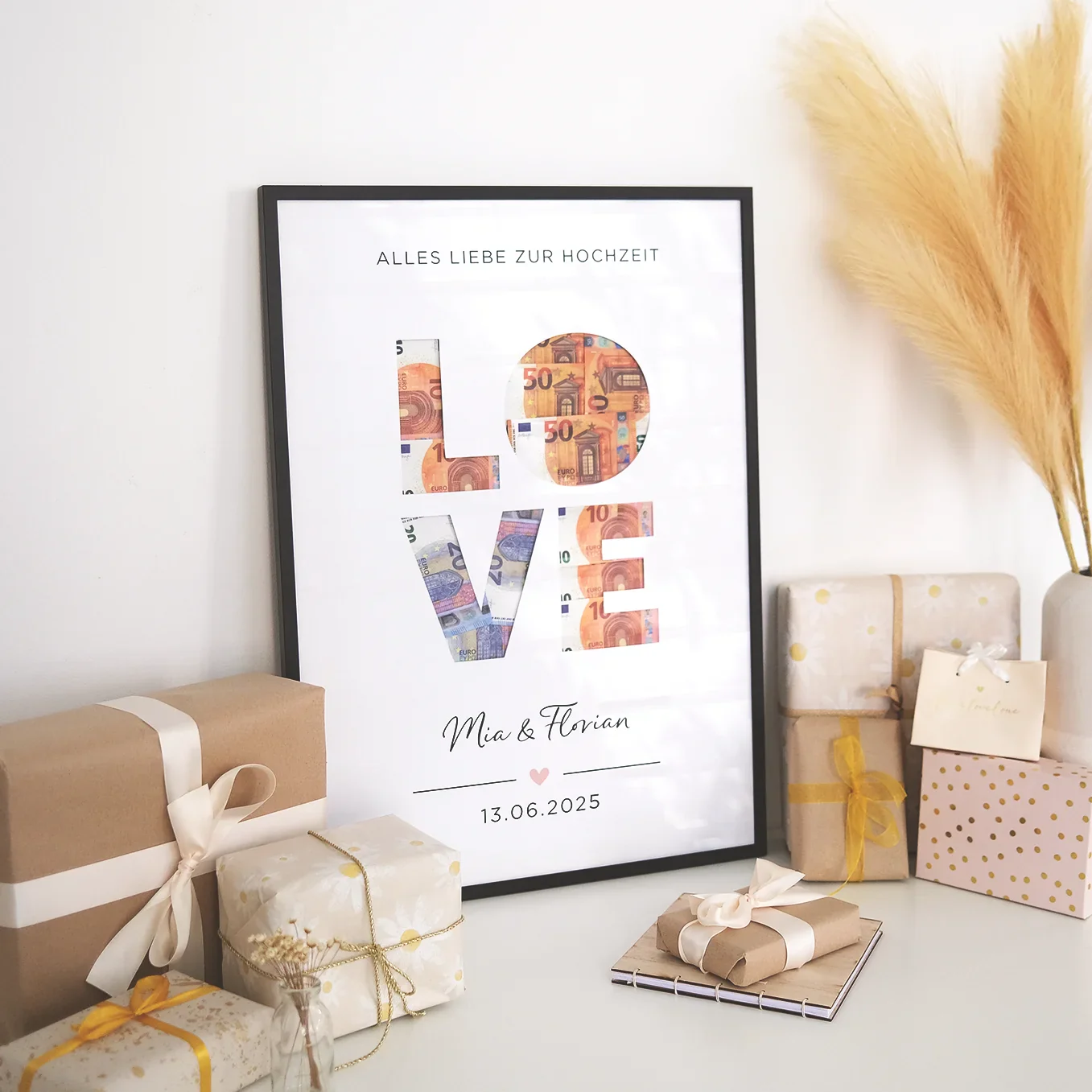 Cadeau d'argent de mariage personnalisé « Amour » - Image 8