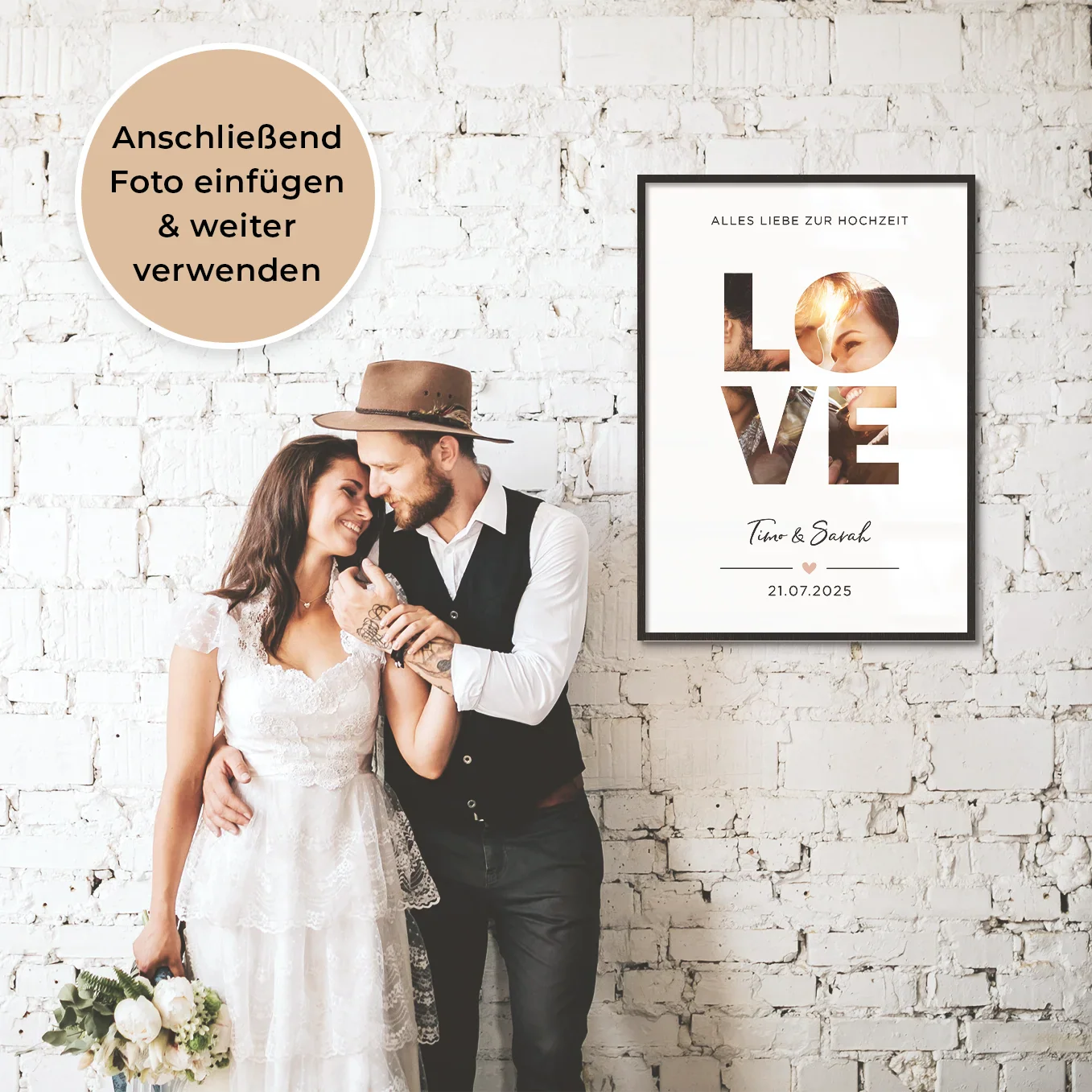 Cadeau d'argent de mariage personnalisé « Amour » - Image 9