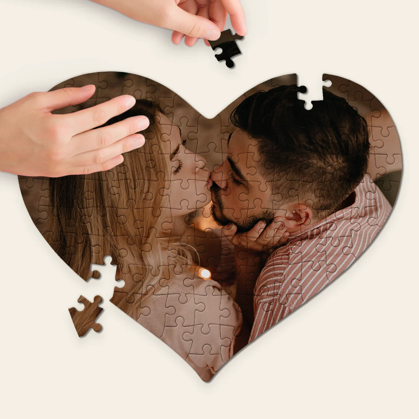 Personalisiertes Herz Puzzle "Foto" - Image 2