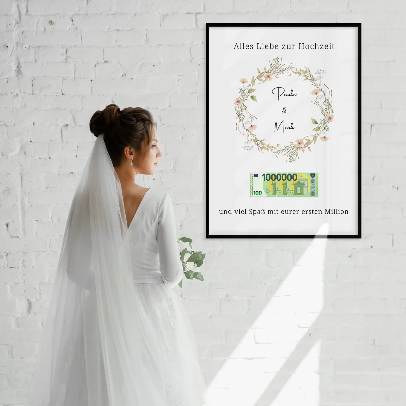 Affiche de mariage personnalisée "Premier million" (Couronne) - Image 10