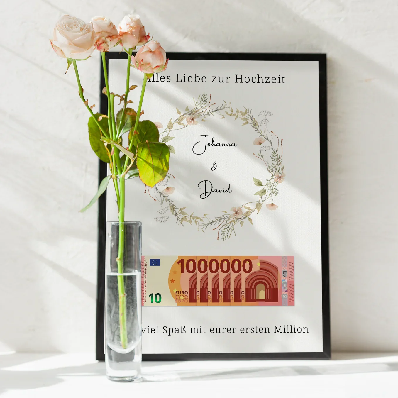 Affiche de mariage personnalisée "Premier million" (Couronne) - Image 3