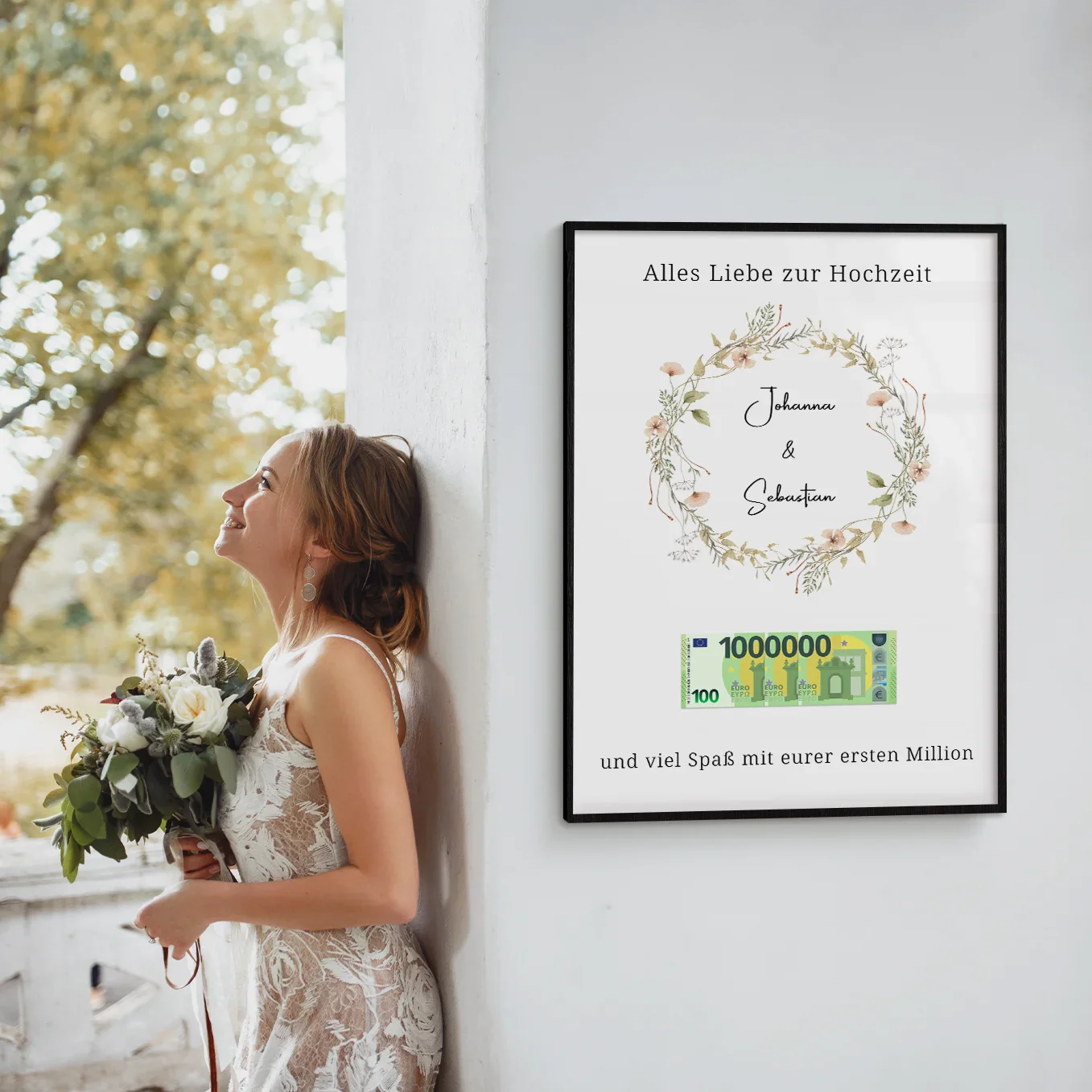 Affiche de mariage personnalisée "Premier million" (Couronne) - Image 8