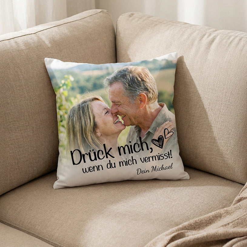 Personalisiertes Kissen "Drück mich" - Image 3