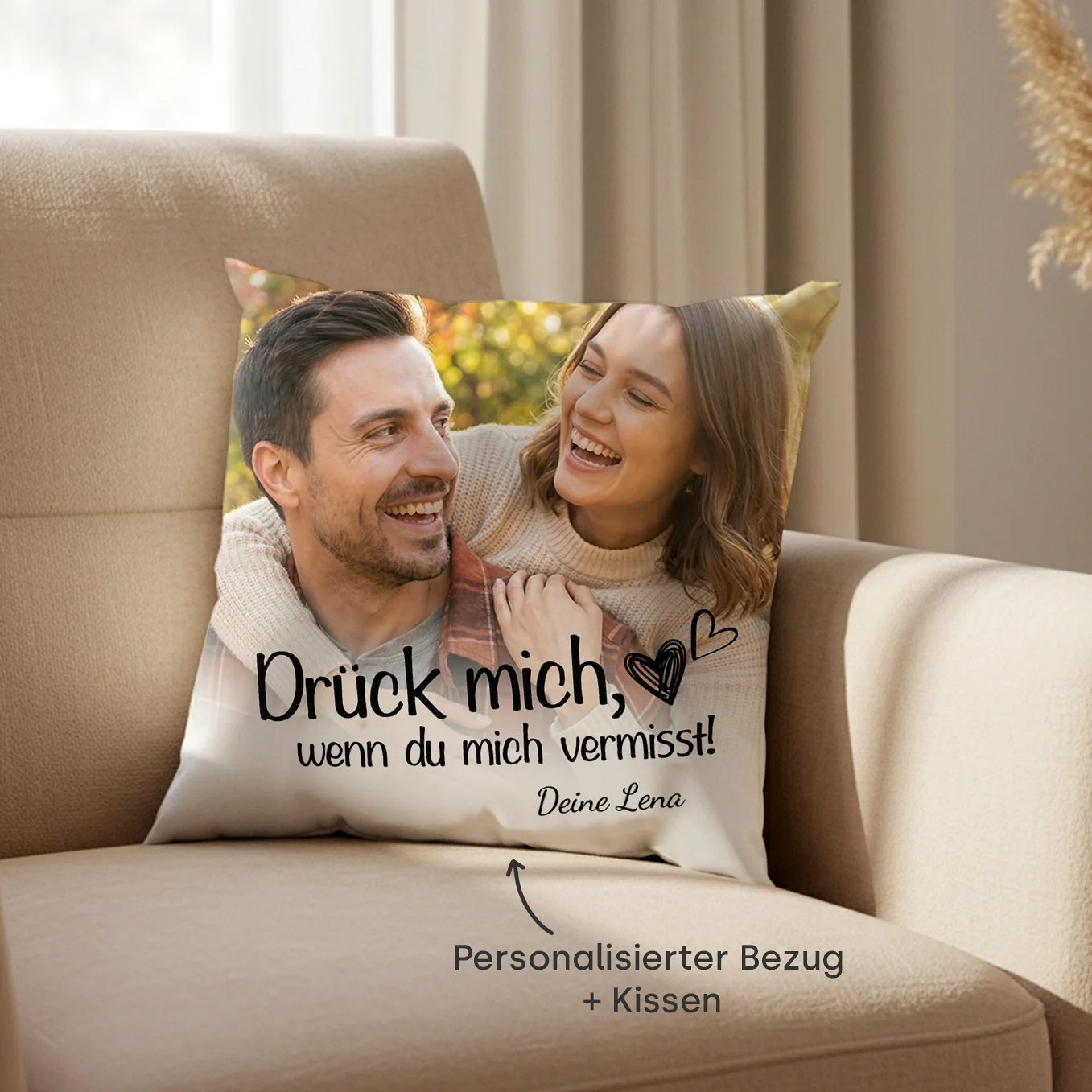 Personalisiertes Kissen "Drück mich" - Image 4