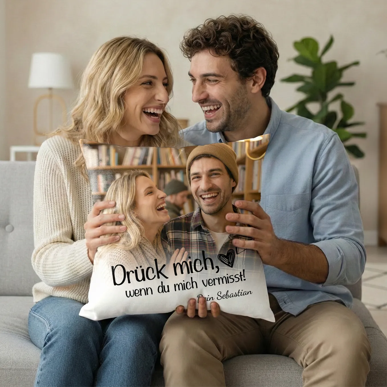 Personalisiertes Kissen "Drück mich" - Image 7
