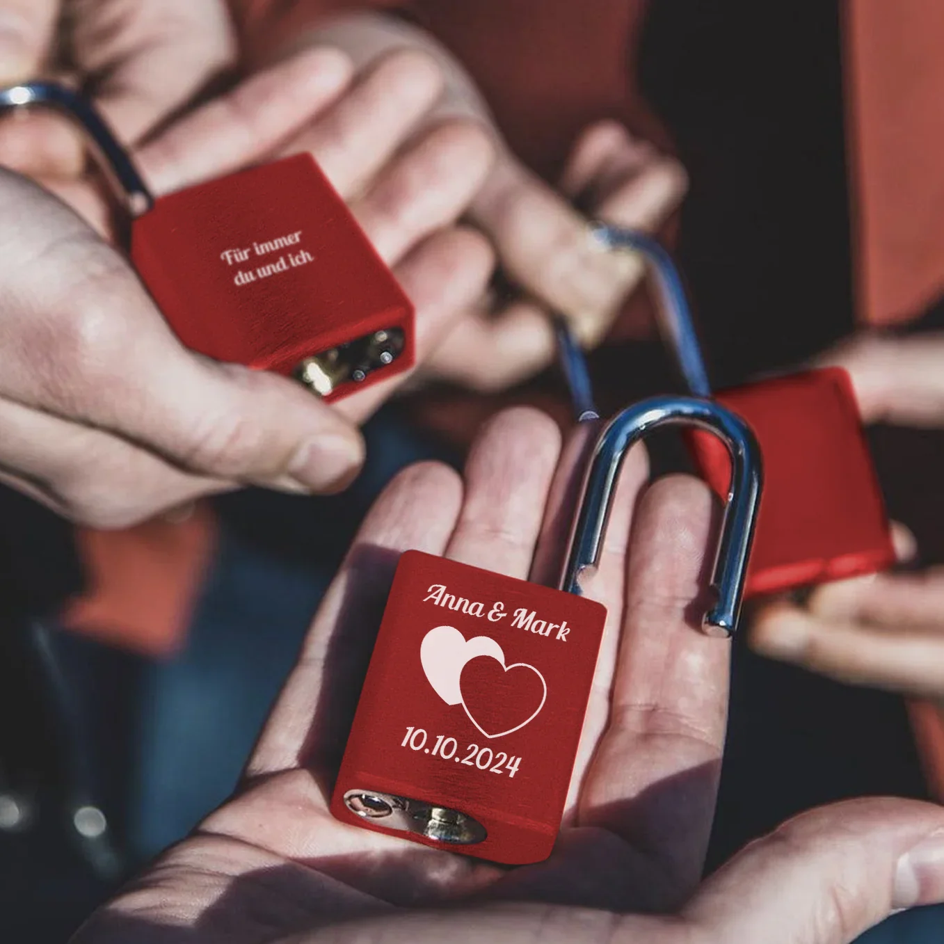 Personalisiertes Liebesschloss "Ewige Liebe" - Image 2