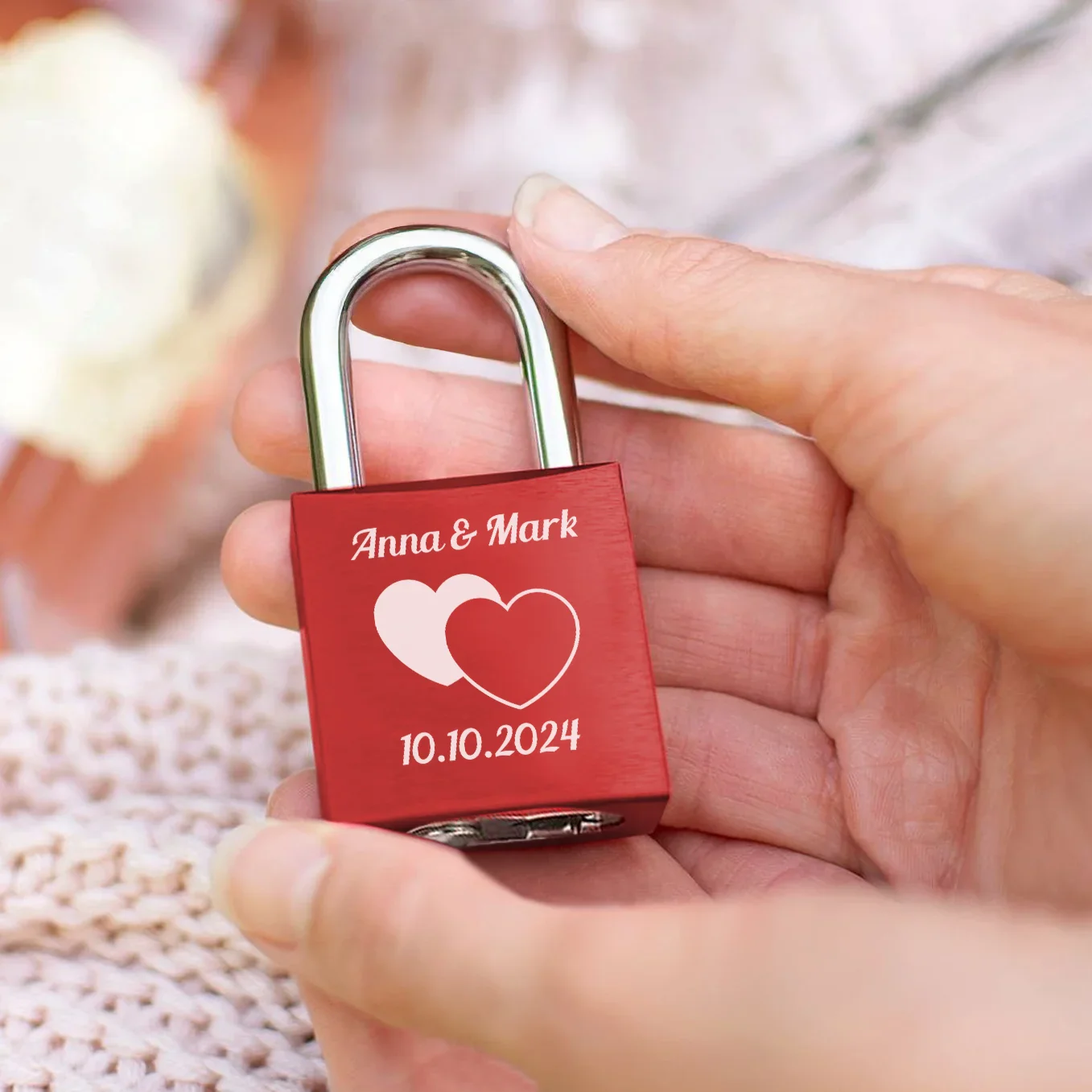 Personalisiertes Liebesschloss "Ewige Liebe" - Image 4