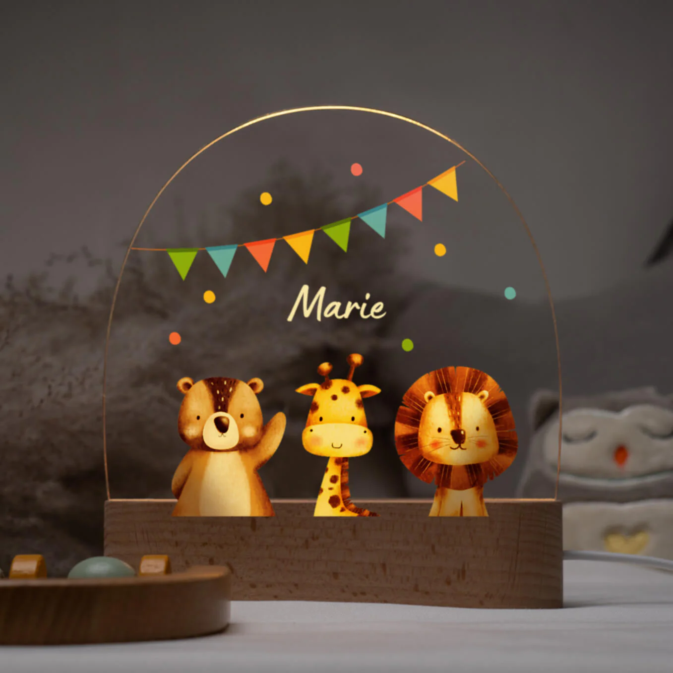 Veilleuse personnalisée pour enfants "Confettis" - Image 2