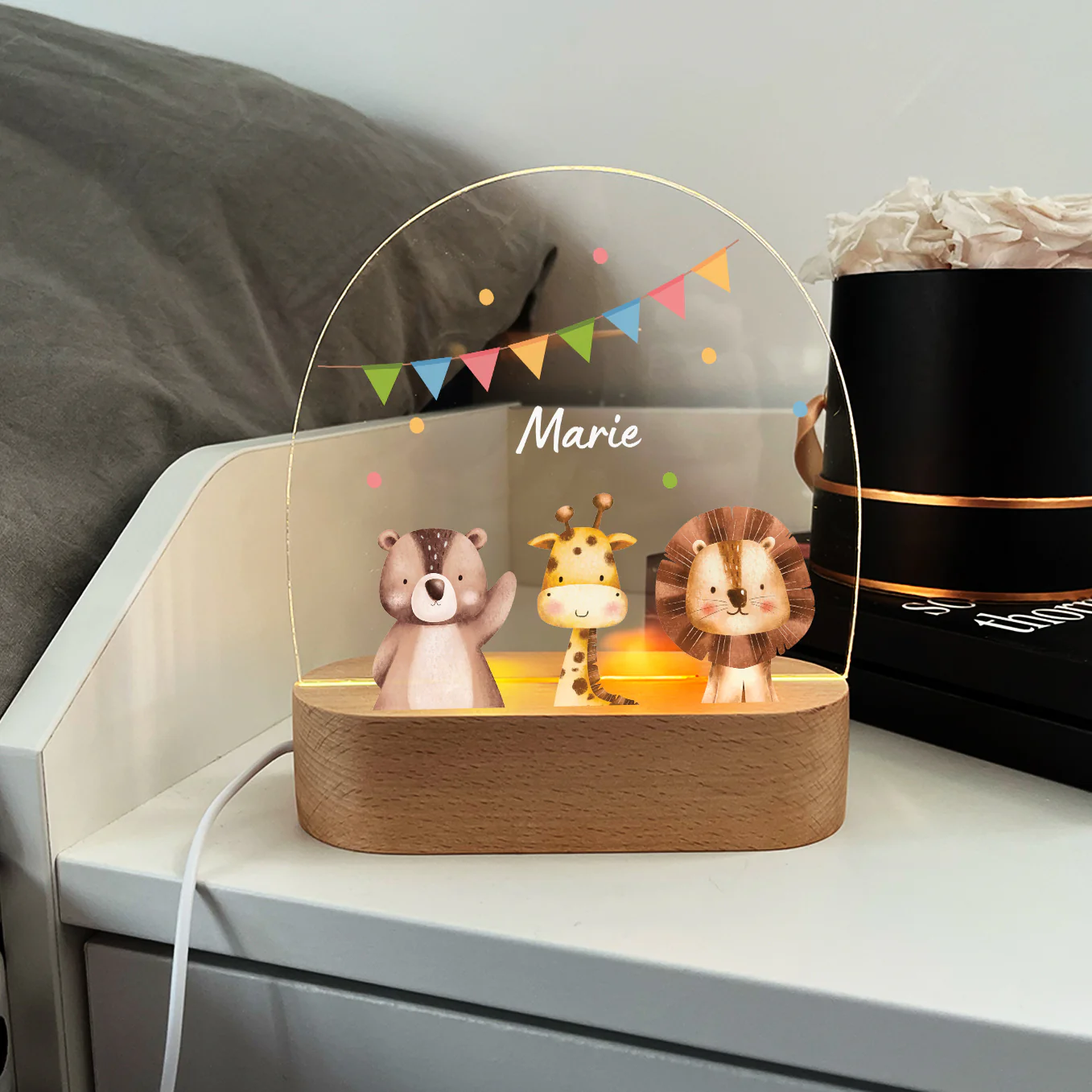 Veilleuse personnalisée pour enfants "Confettis" - Image 5