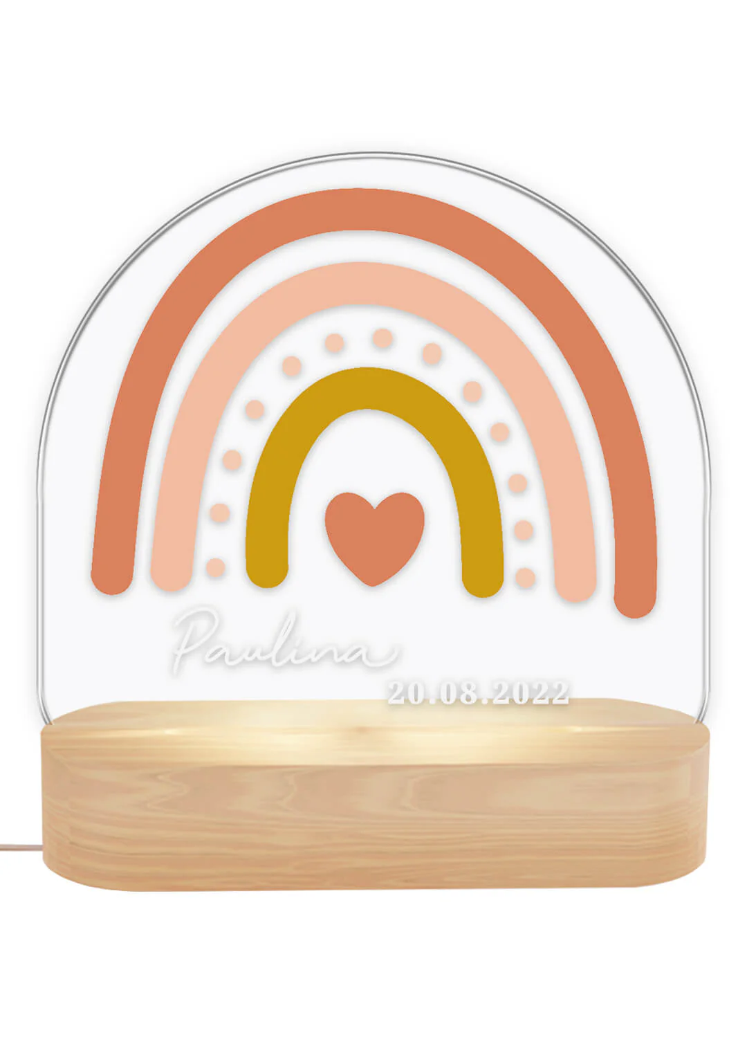 Veilleuse personnalisée pour enfant "Arc-en-ciel" - Image 7