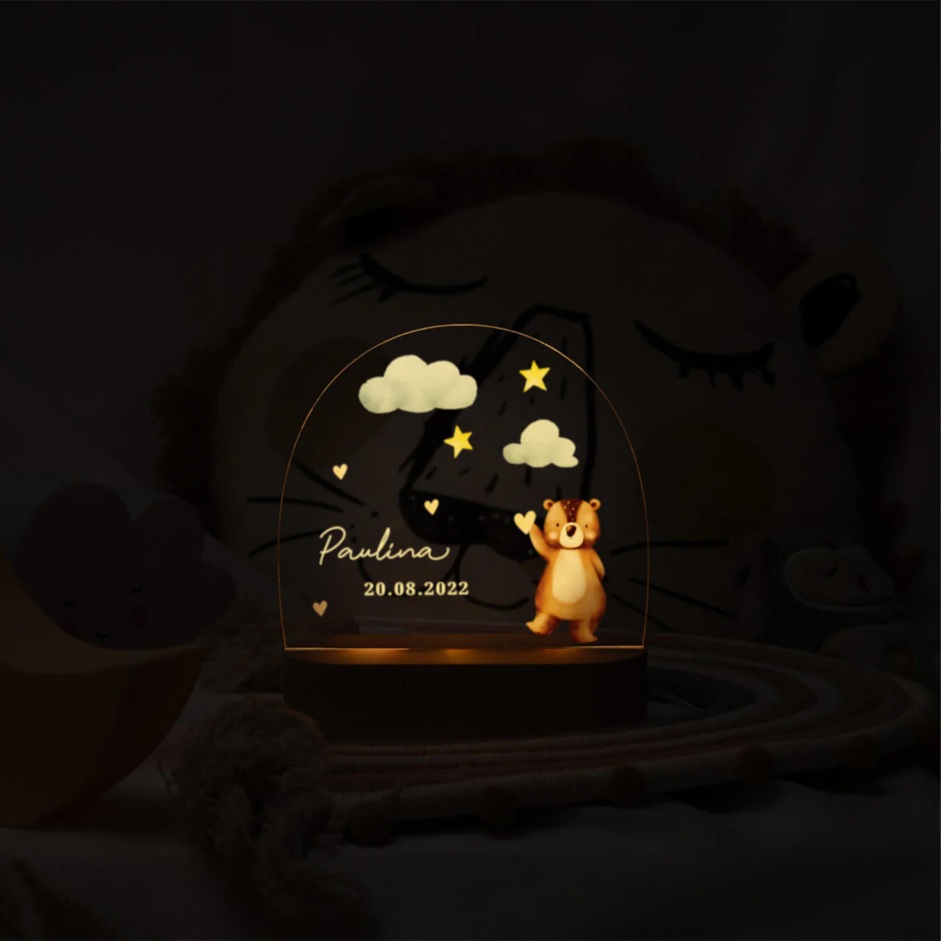 Veilleuse personnalisée pour enfants "Etoiles" - Image 6
