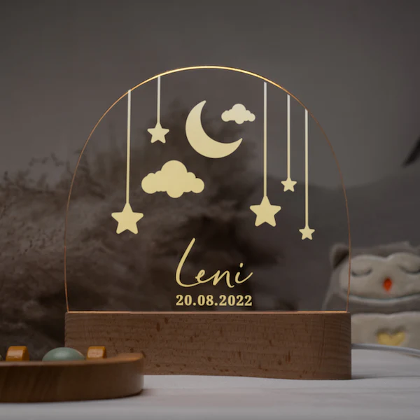 Veilleuse personnalisée pour enfant "Ciel étoilé"