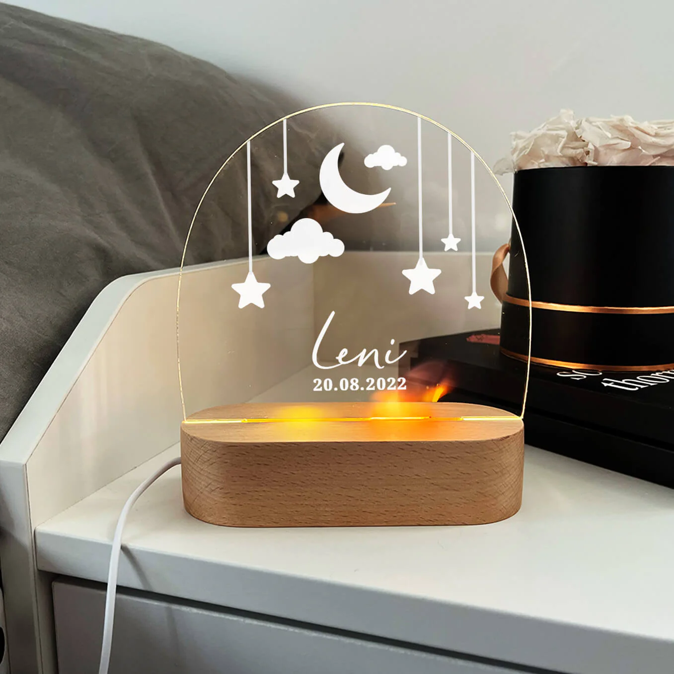 Veilleuse personnalisée pour enfant "Ciel étoilé" - Image 4